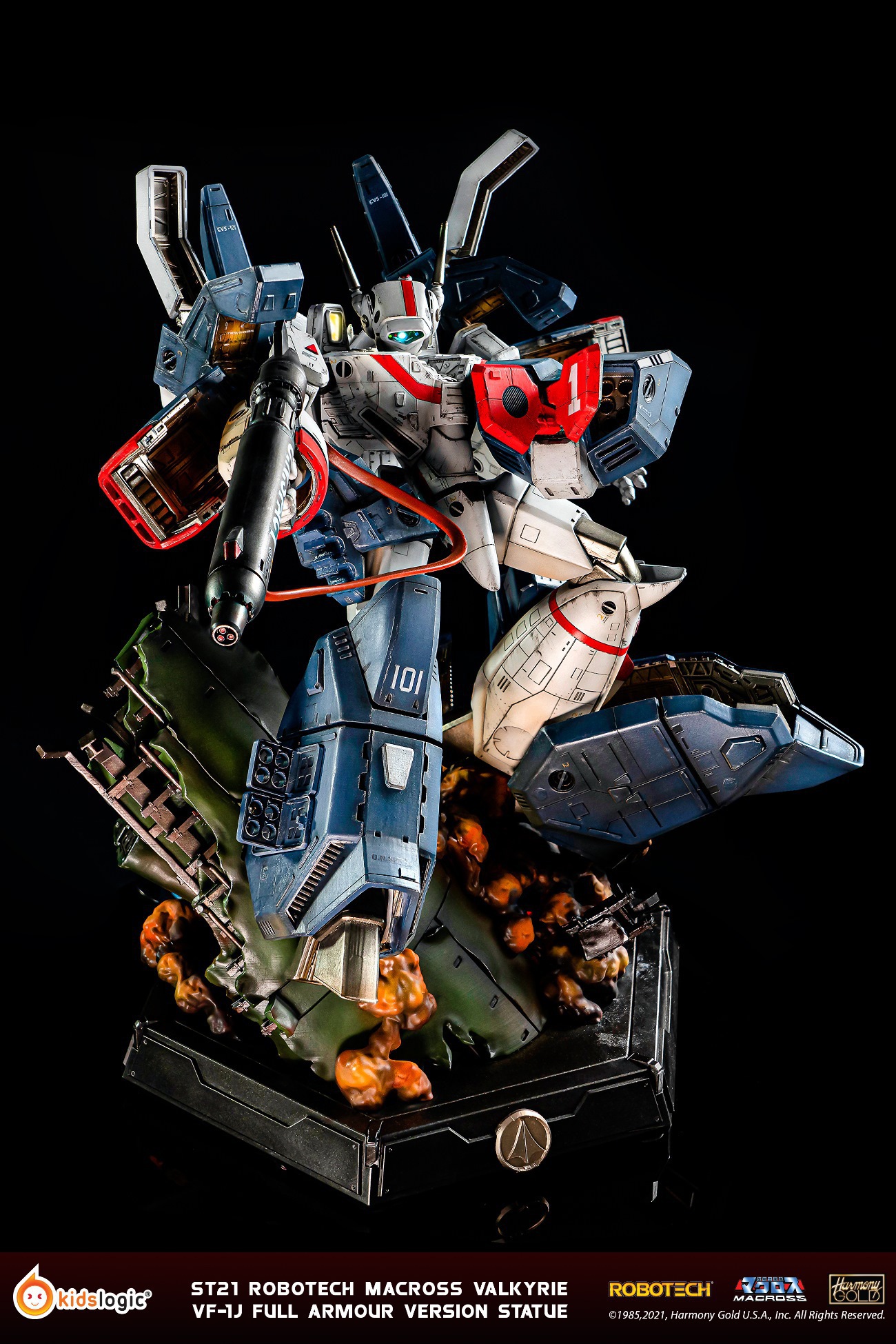 PRE-ORDER Kidslogic ST21 Robotech Macross Valkyrie Full Armour (VF1J) Version Statue(GK)