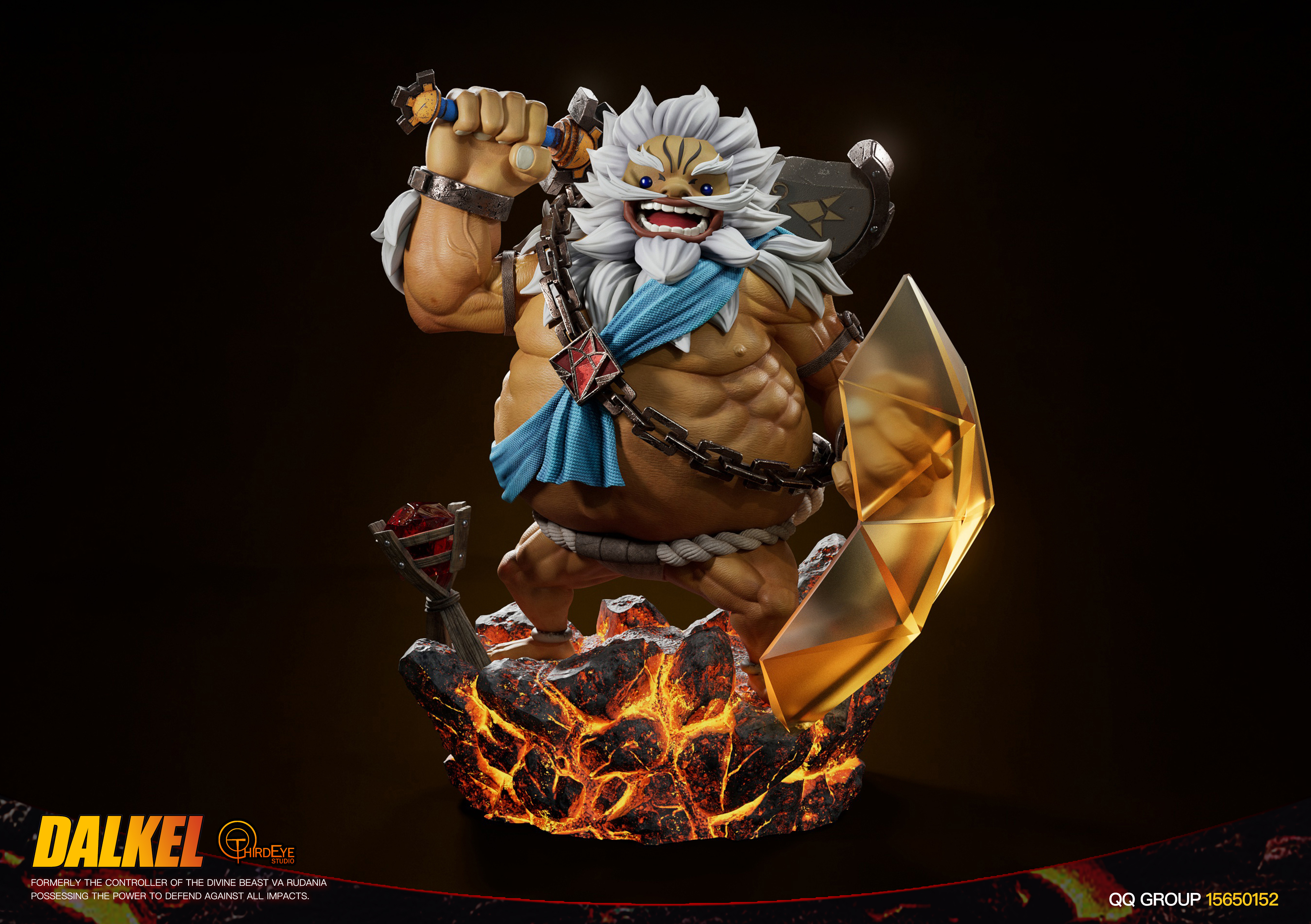 PRE-ORDER Third Eye Studio - The Legend of Zelda Four Champion#2 Daruk Statue(GK)