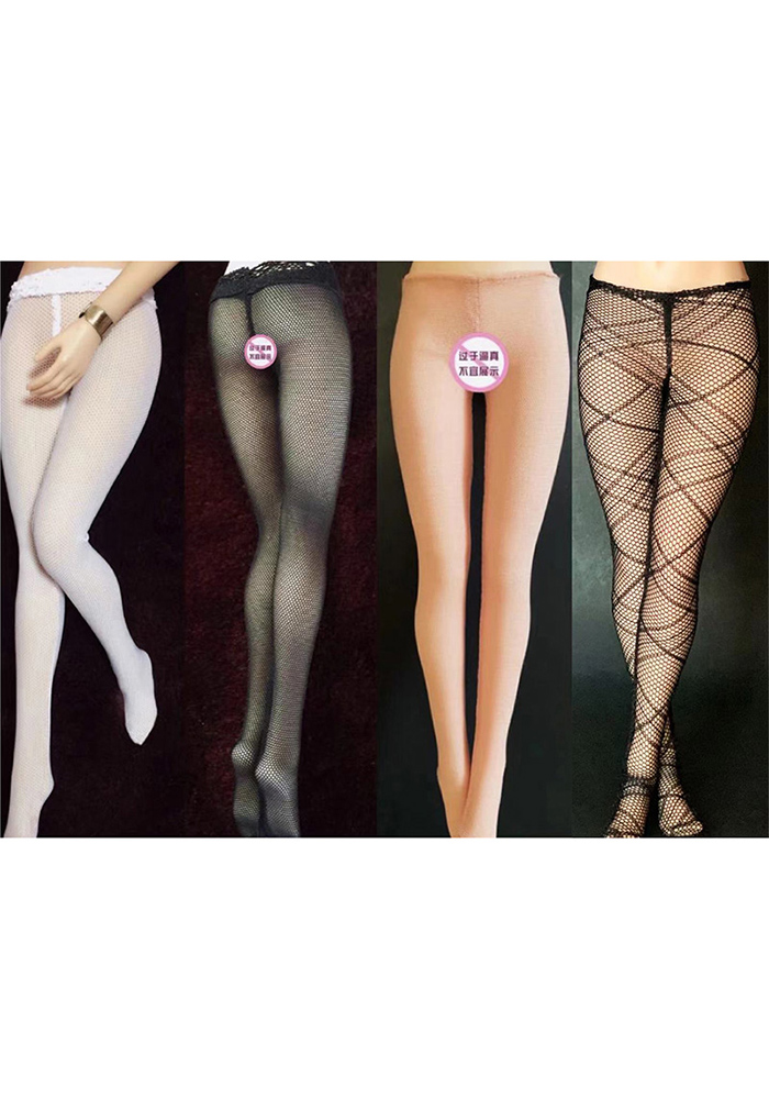 Handmade 1/6 Scale Female Soldier Pantyhose Silk Stockings Black Clothing for 12inch TBLeague PH Doll Body