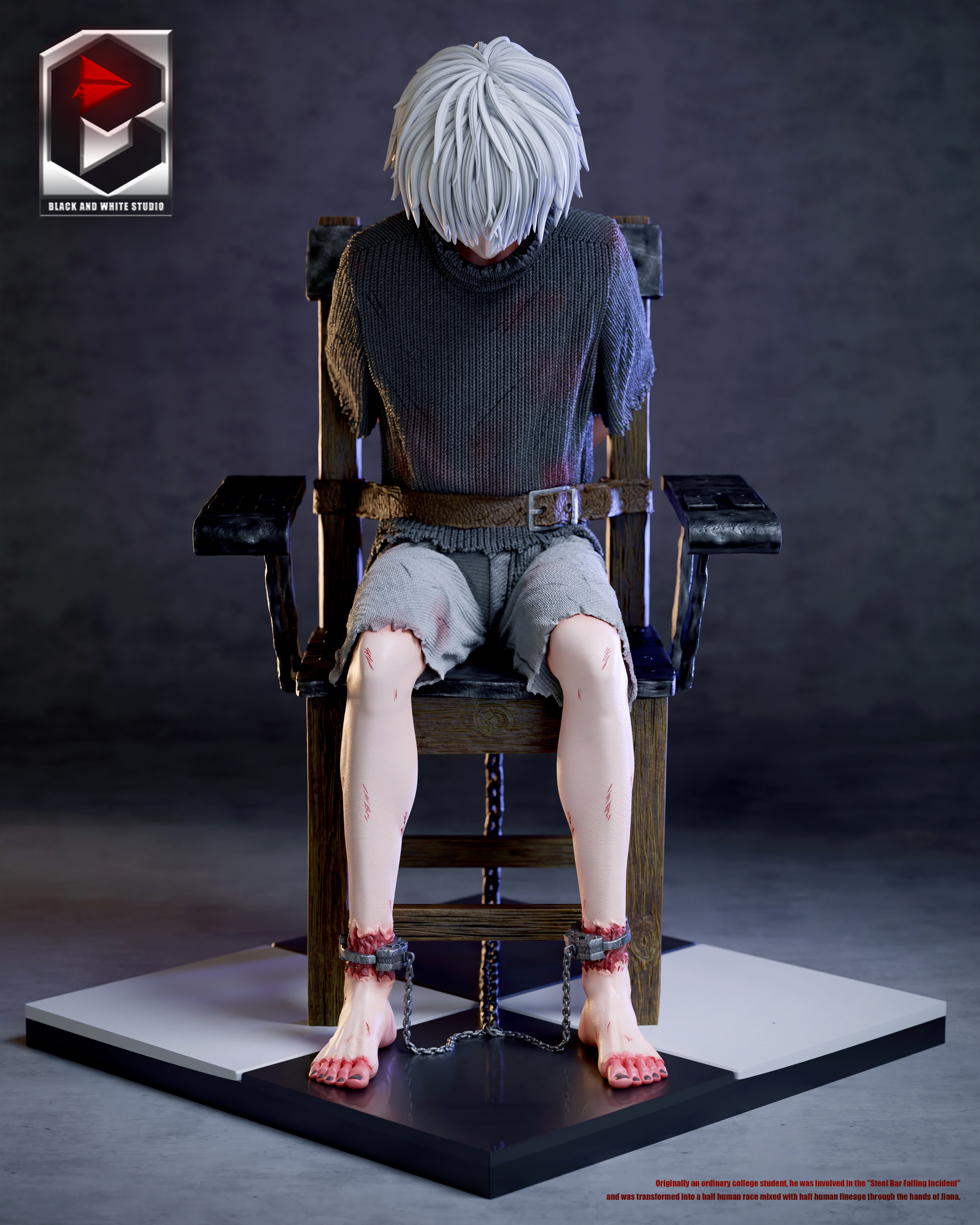 PRE-ORDER BW Studio - Tokyo Ghoul - Ken Kaneki 1/6 Statue(GK) (Adult 18+)
