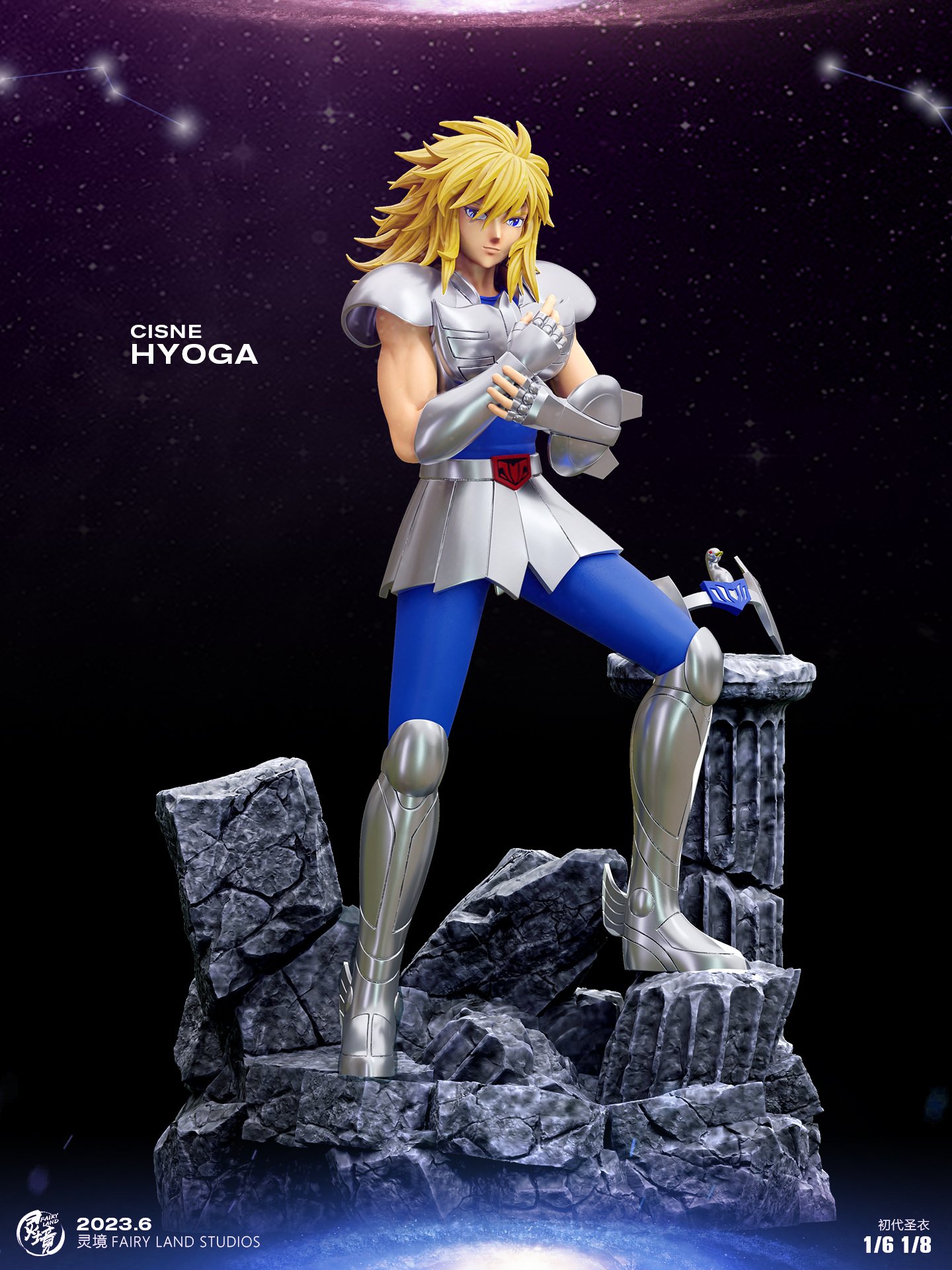 PRE-ORDER FairyLand Studio - Seint Seiya First Generation Bronze-Phoenix & White Bird Ikki & Cygnus Hyoga 1/6 & 1/8 Statue(GK)