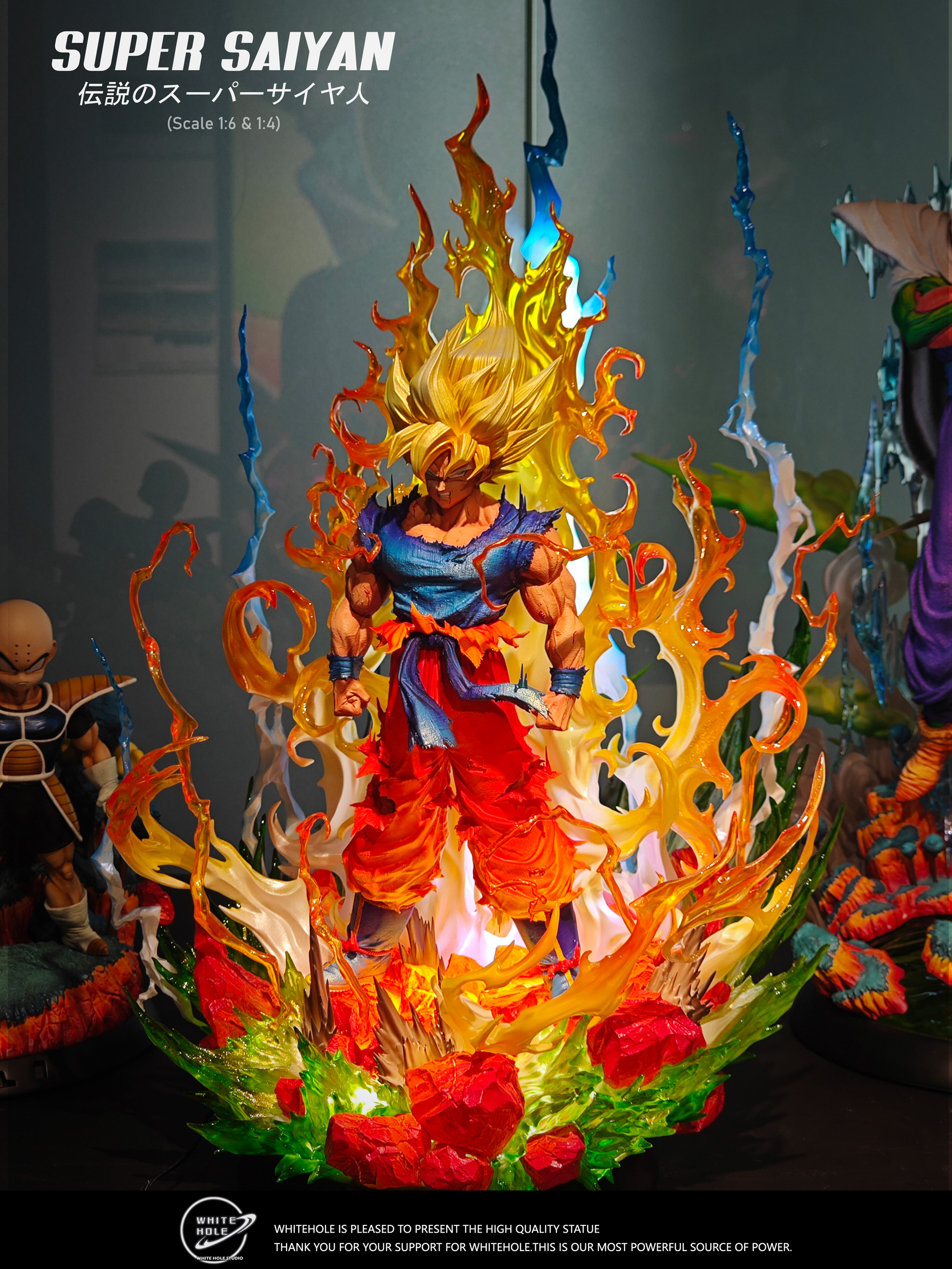 PRE-ORDER White Hole Studio - Dragon Ball Super Saiyan 1/6 & 1/4 Statue(GK)