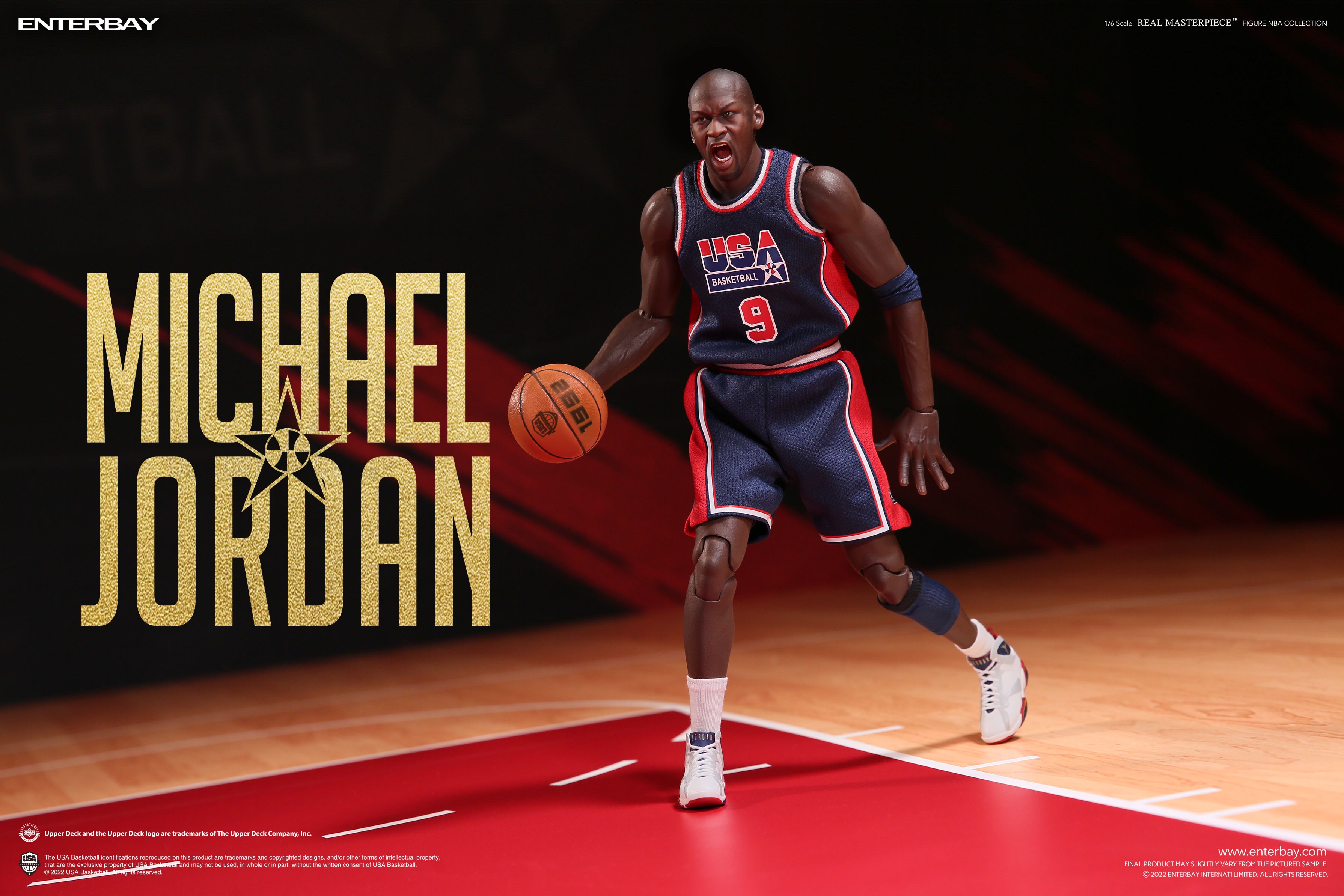 【Pre-order】 ENTERBAY RM-1089 1/6 Michael Jordan Barcelona 1992 movable doll
