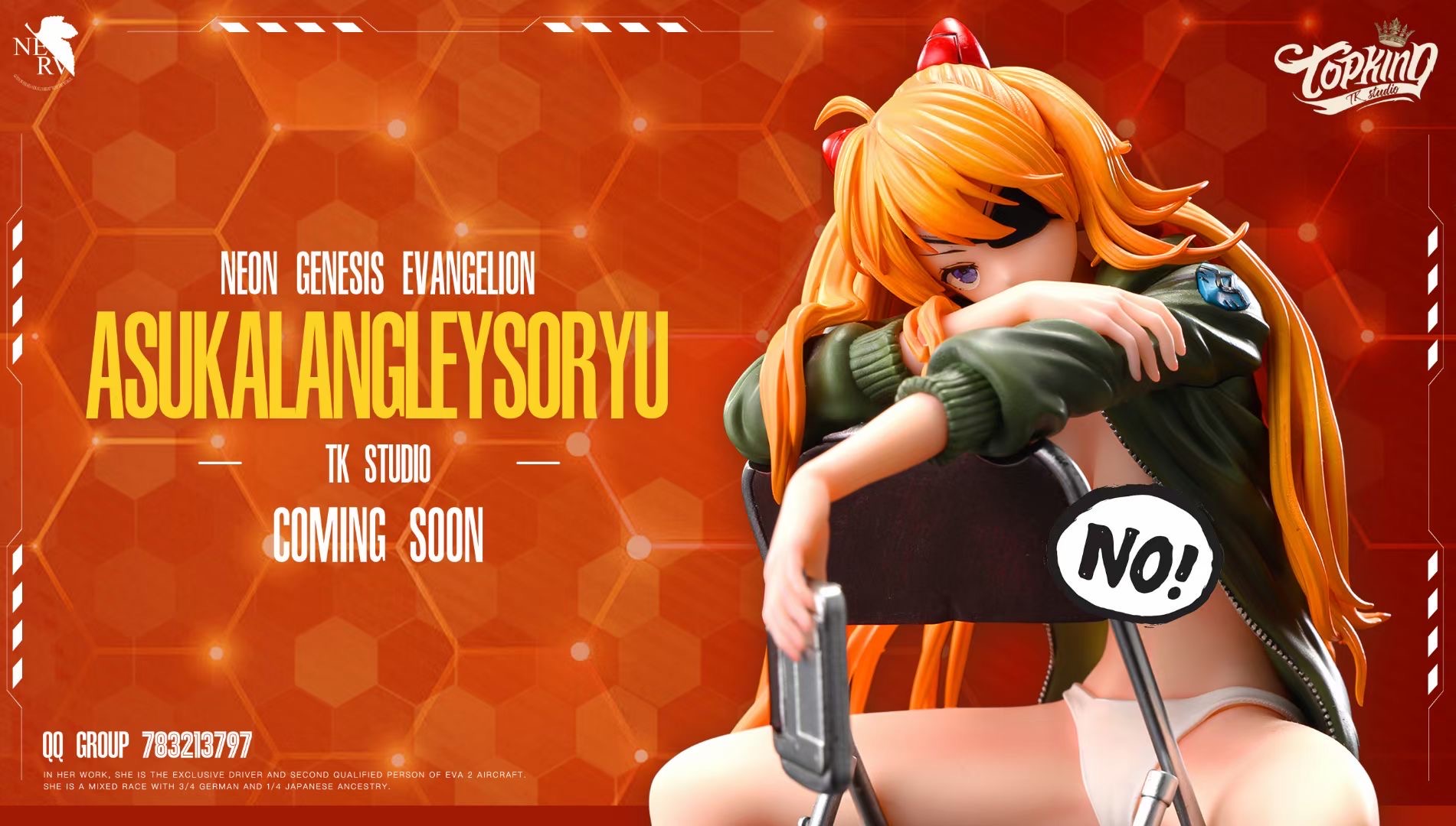 PRE-ORDER TOP KING Studio Asuka Langley Soryu Statue(GK) (Adult 18+)