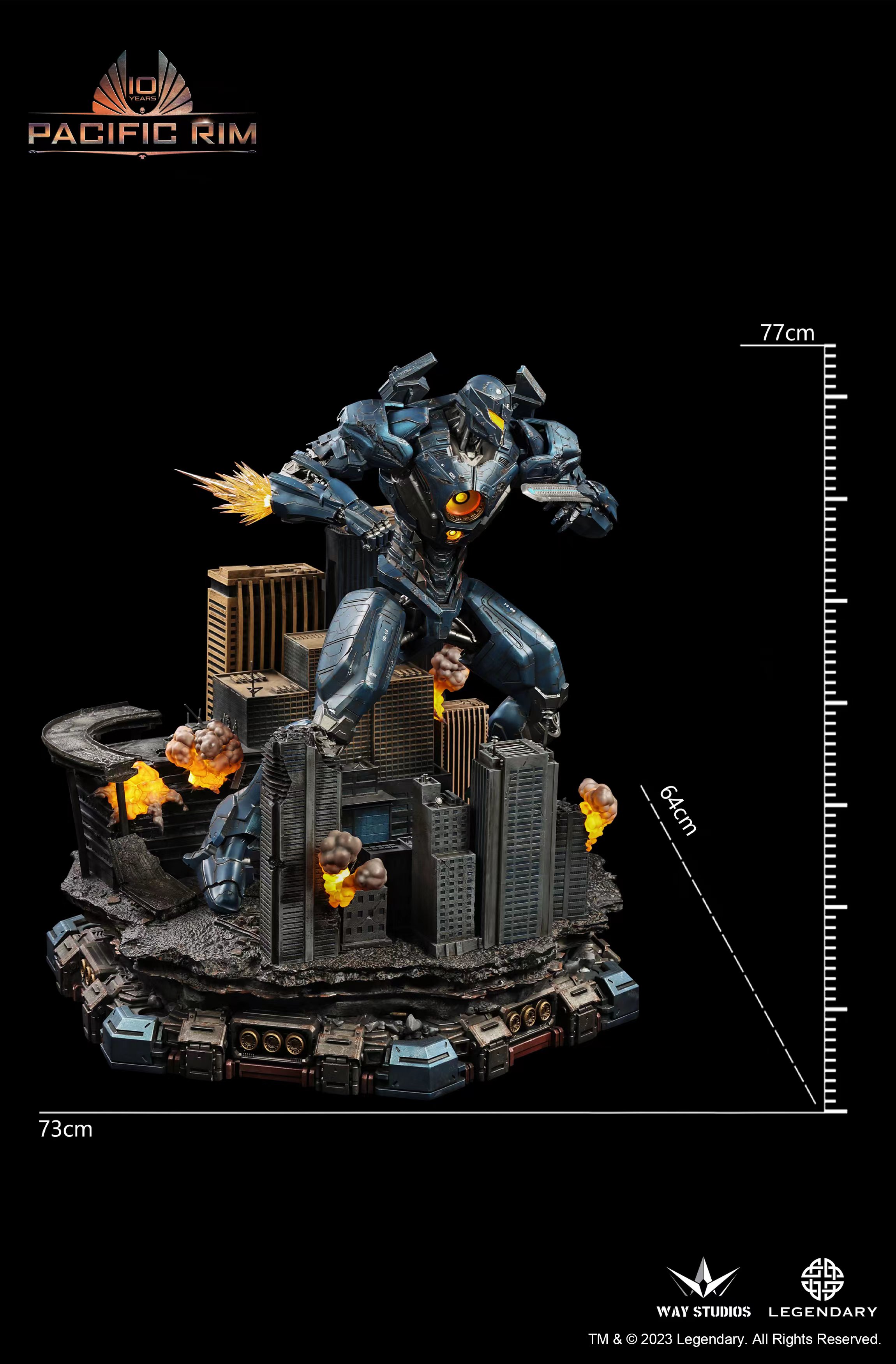 PRE-ORDER WAY Studio - Pacific Rim Gipsy Avenger VS Obsidian Fury Statue(GK)