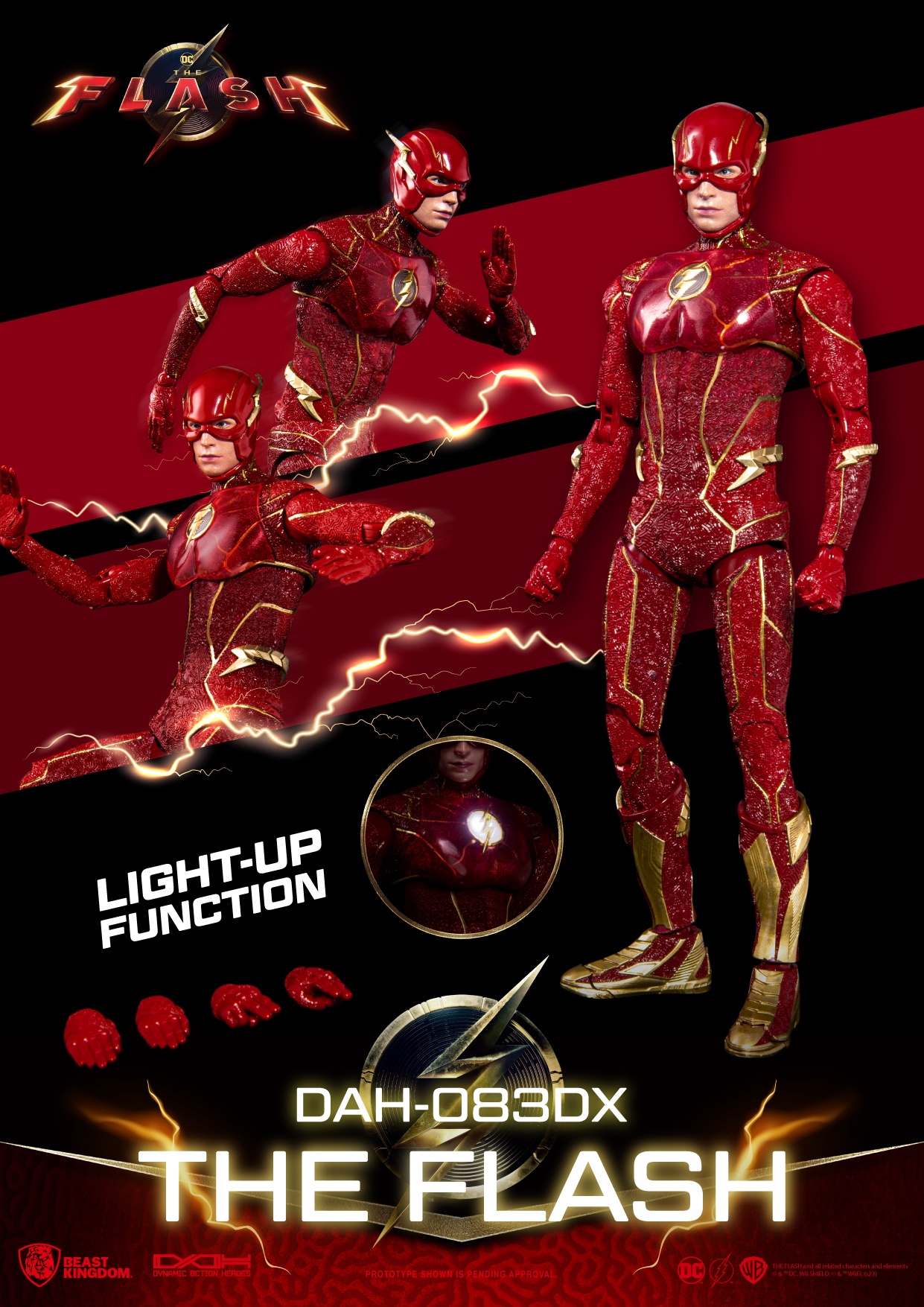 PRE-ORDER Beast Kingdom Warner Bros. The Flash & Batman (DAH-083 & DAH-083DX ) Action Figure