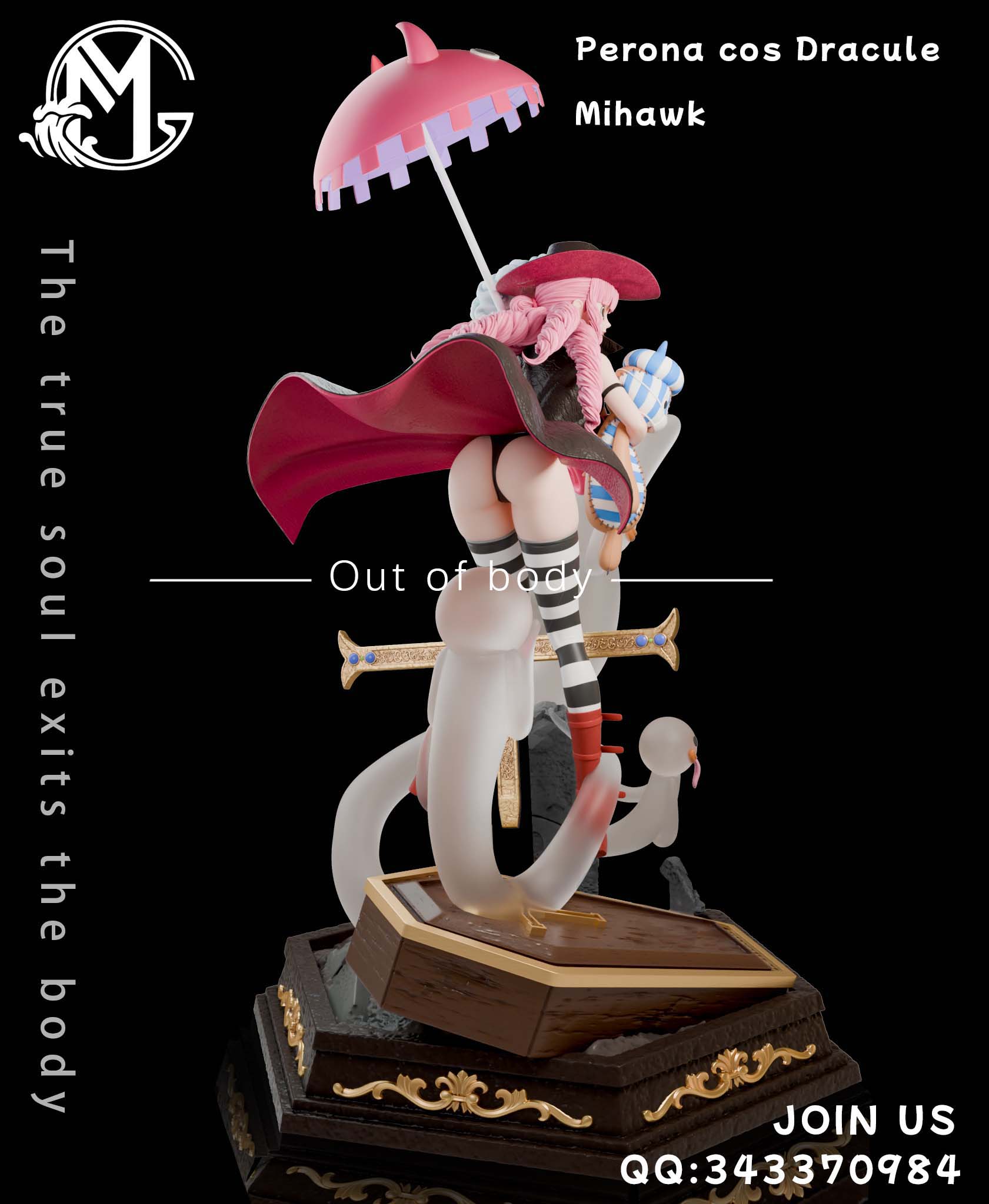 GM STUDIO - One Piece Perona cos Dracule Mihawk 1/6 Statue(GK) (Adult 18+)