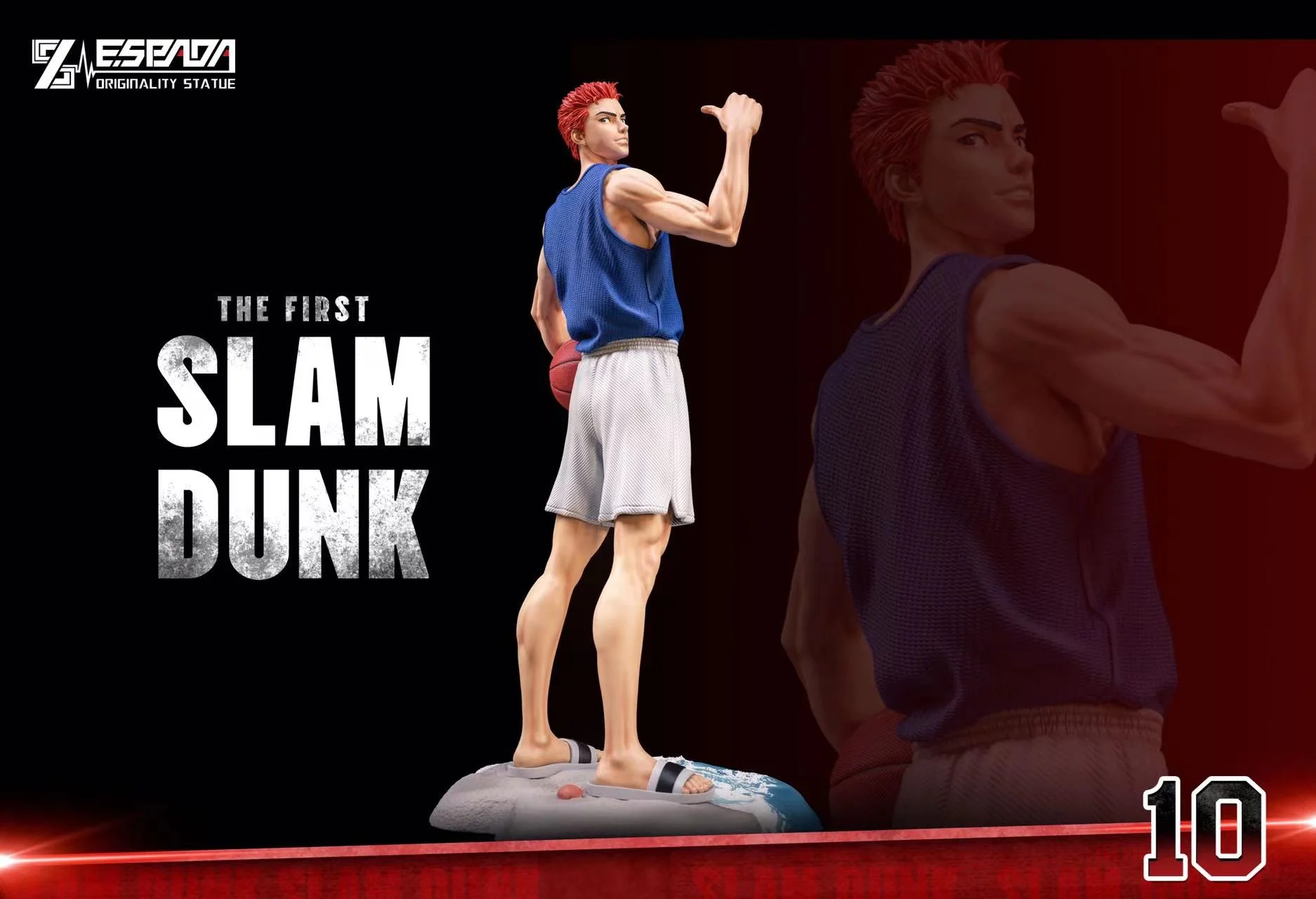 PRE-ORDER % Espada Studio - SLAM DUNK Hanamichi Sakuragi 1/6 & 1/4 Scale Resin Statue(GK)