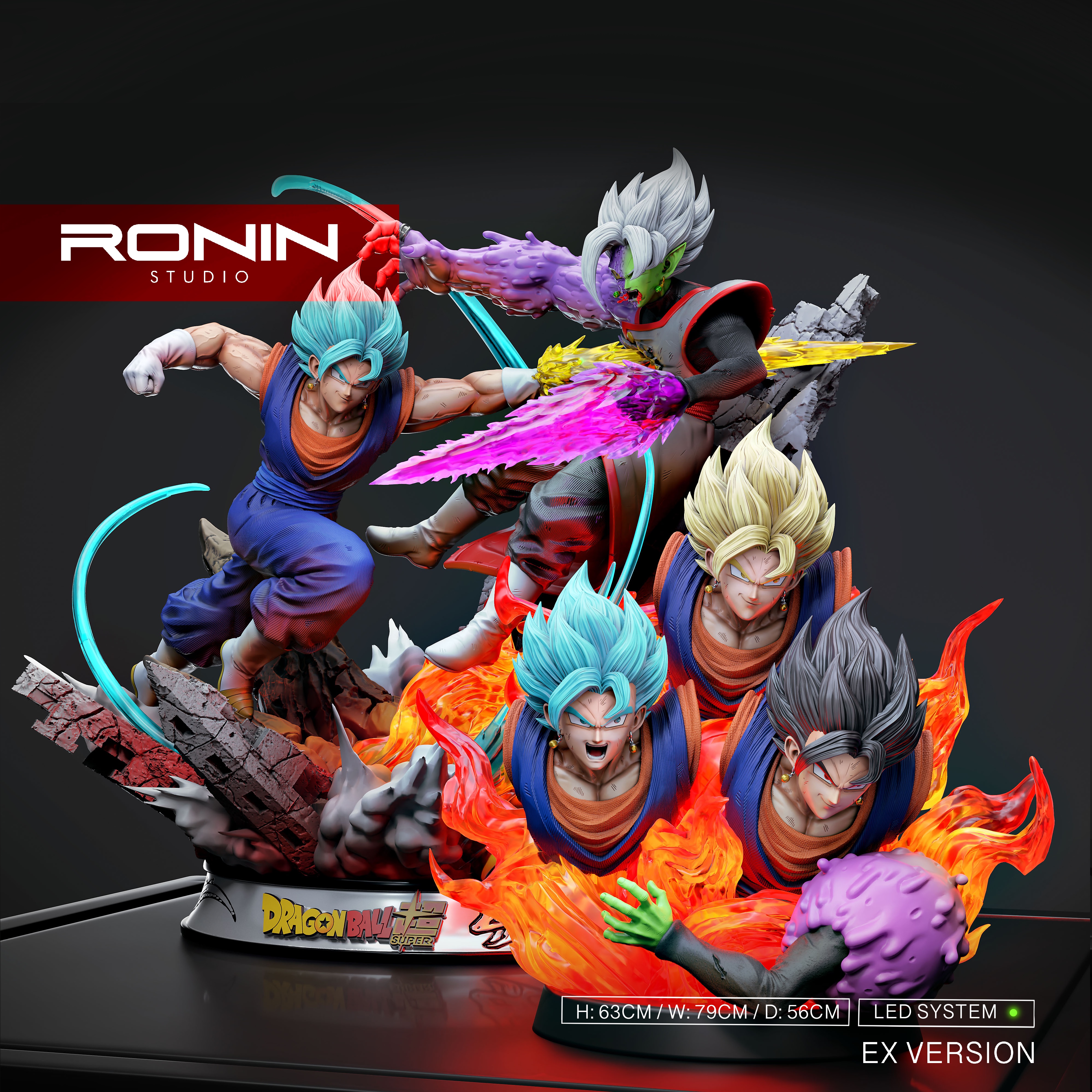 PRE-ORDER Robin Studio - Dragon Ball Vegetto vs Zamasu 1/4 Statue(GK)