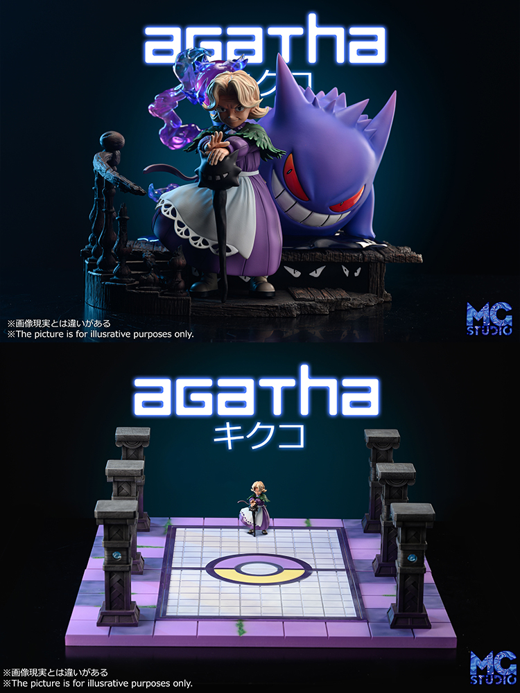 PRE-ORDER MG Studio - Pokemon Scaleworld Zukan Ghost Type Agatha&Gengar 1/8 & 1/20 Statue(GK)