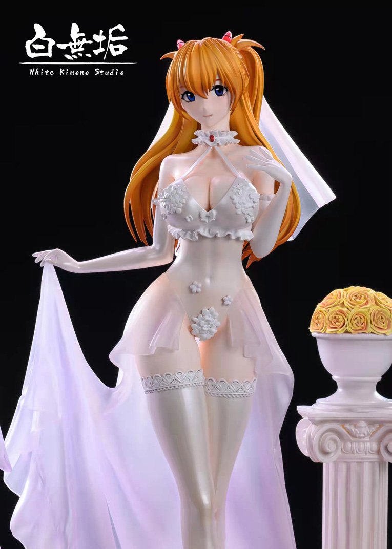【IN-Stock】1/4 & 1/6 Scale Wedding ver. Asuka Langley Soryu - (EVA) Neon Genesis EVAngelion Statue - White Kimono Studio