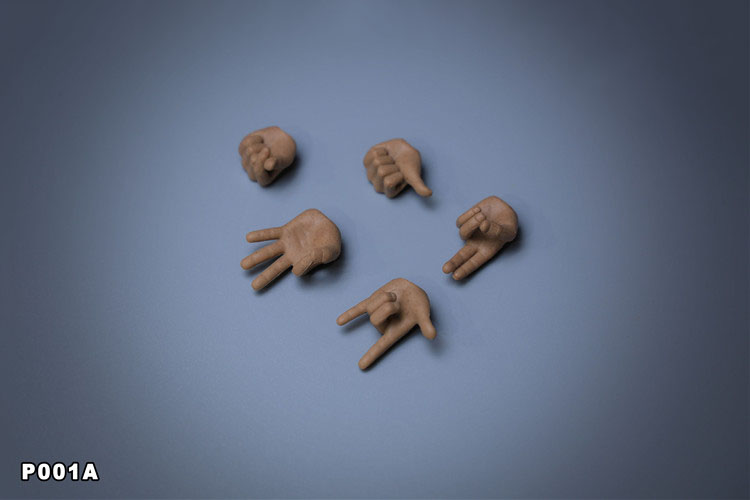 WOOM TOYS P001 1/6 Male Hand Gestures Model Special Hand Shape Accessory Model for 12'' Soldier Action Figure Body Dolls