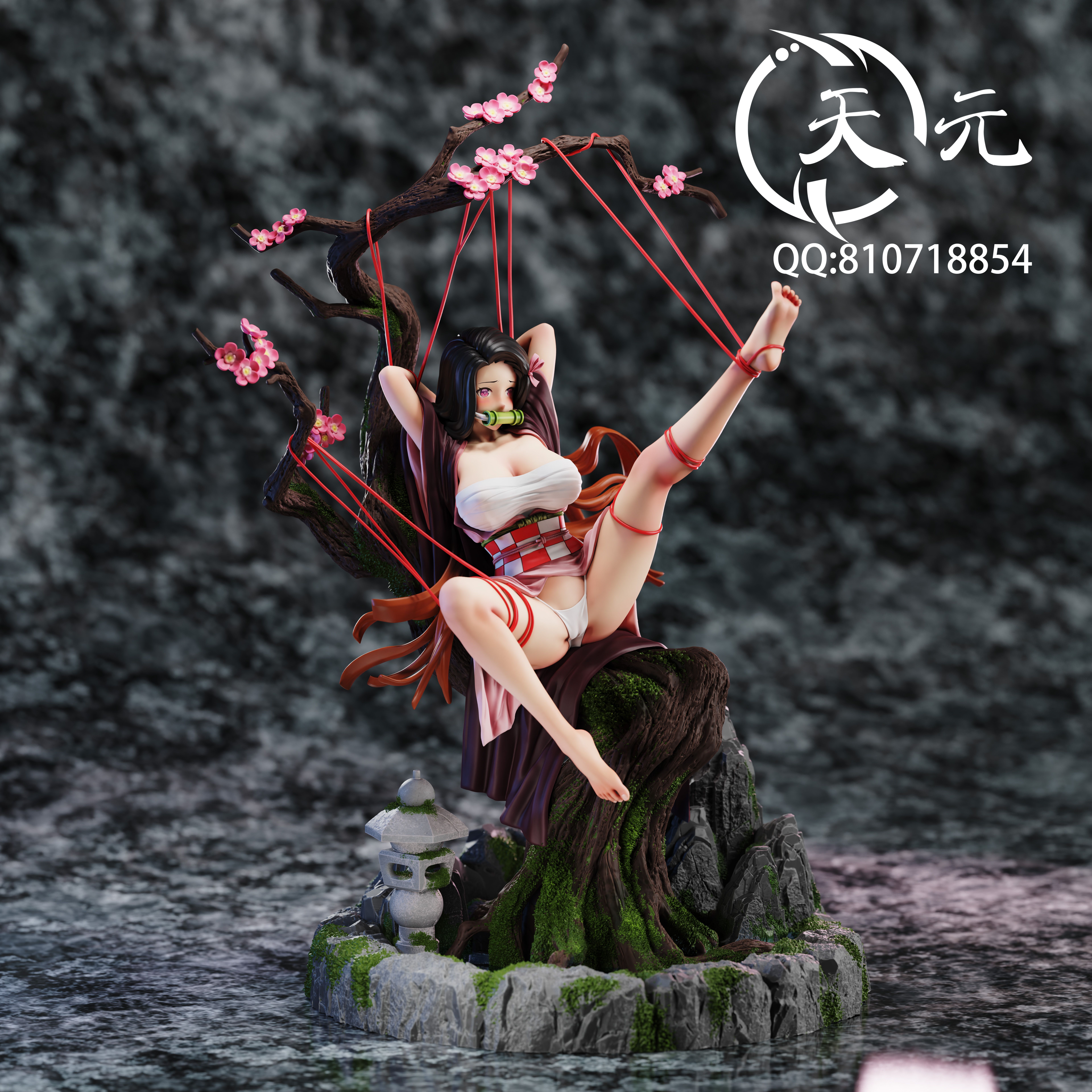 PRE-ORDER TianYuan Studio Demon Slayer Kamado Nezuko 1/6 Statue(GK) (Adult 18+)