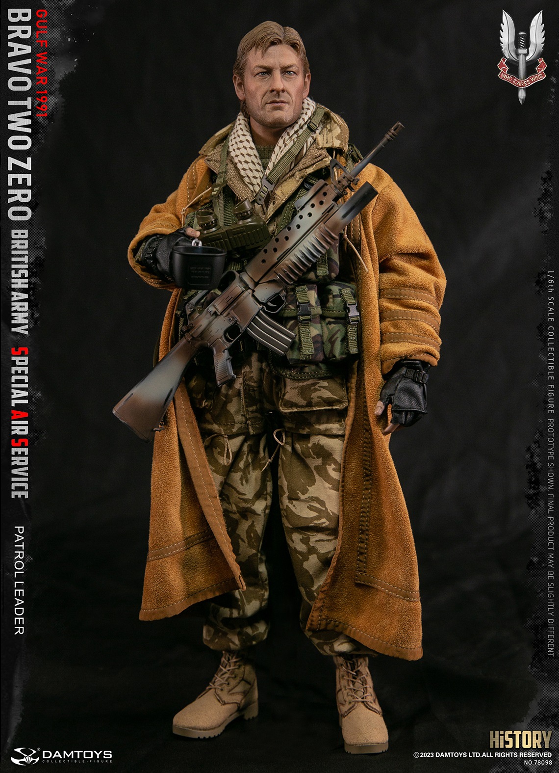 PRE-ORDER DAMTOYS Studio SAS 1991 Gulf War Patrol and reconnaissance team leader ( 78098) 1/6 Action Figure