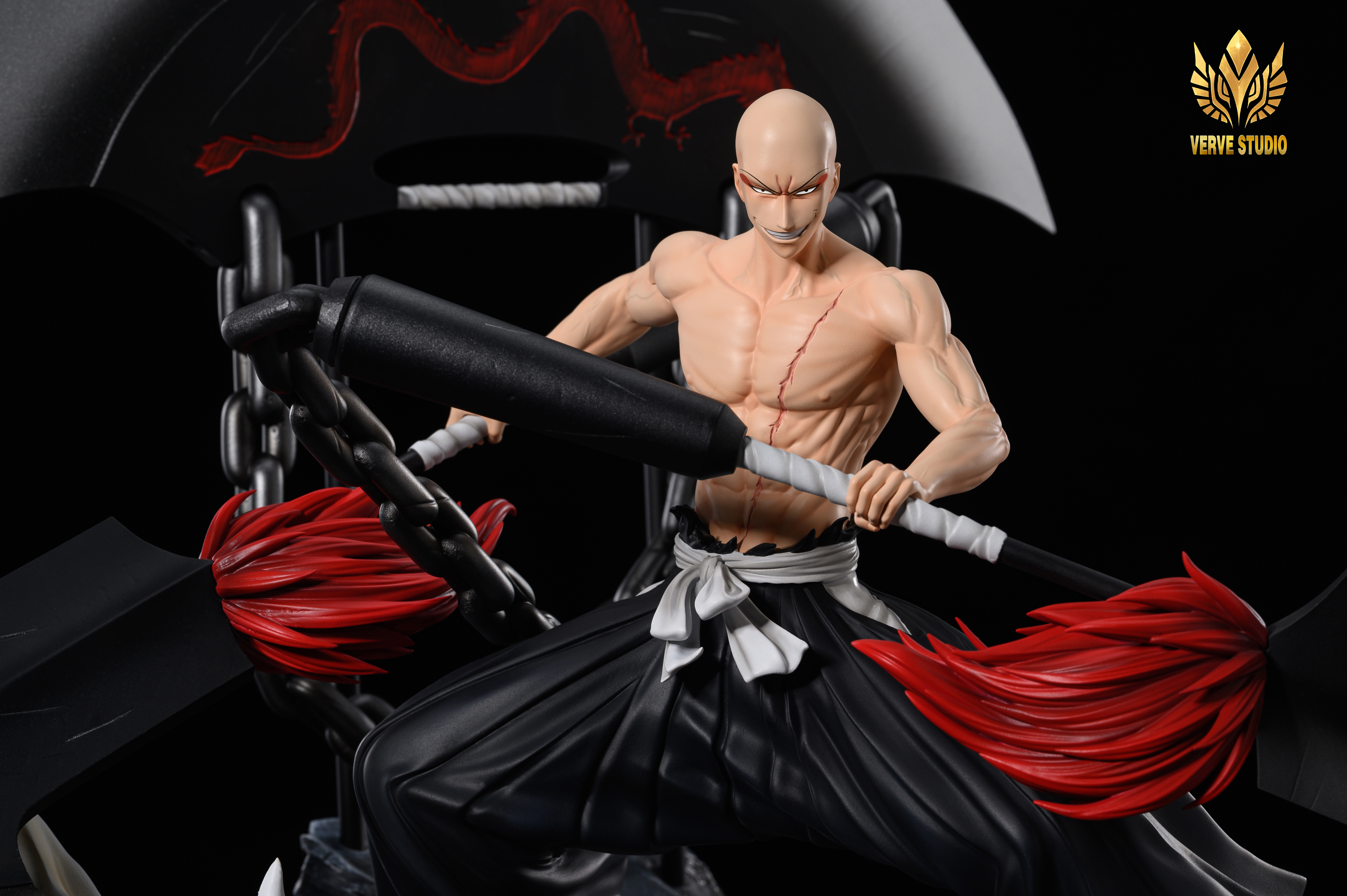 PRE-ORDER Verve Studio Bleach Madarame Ikkaku 1/6 Standard version & 1/6 Deluxe version Statue (GK)