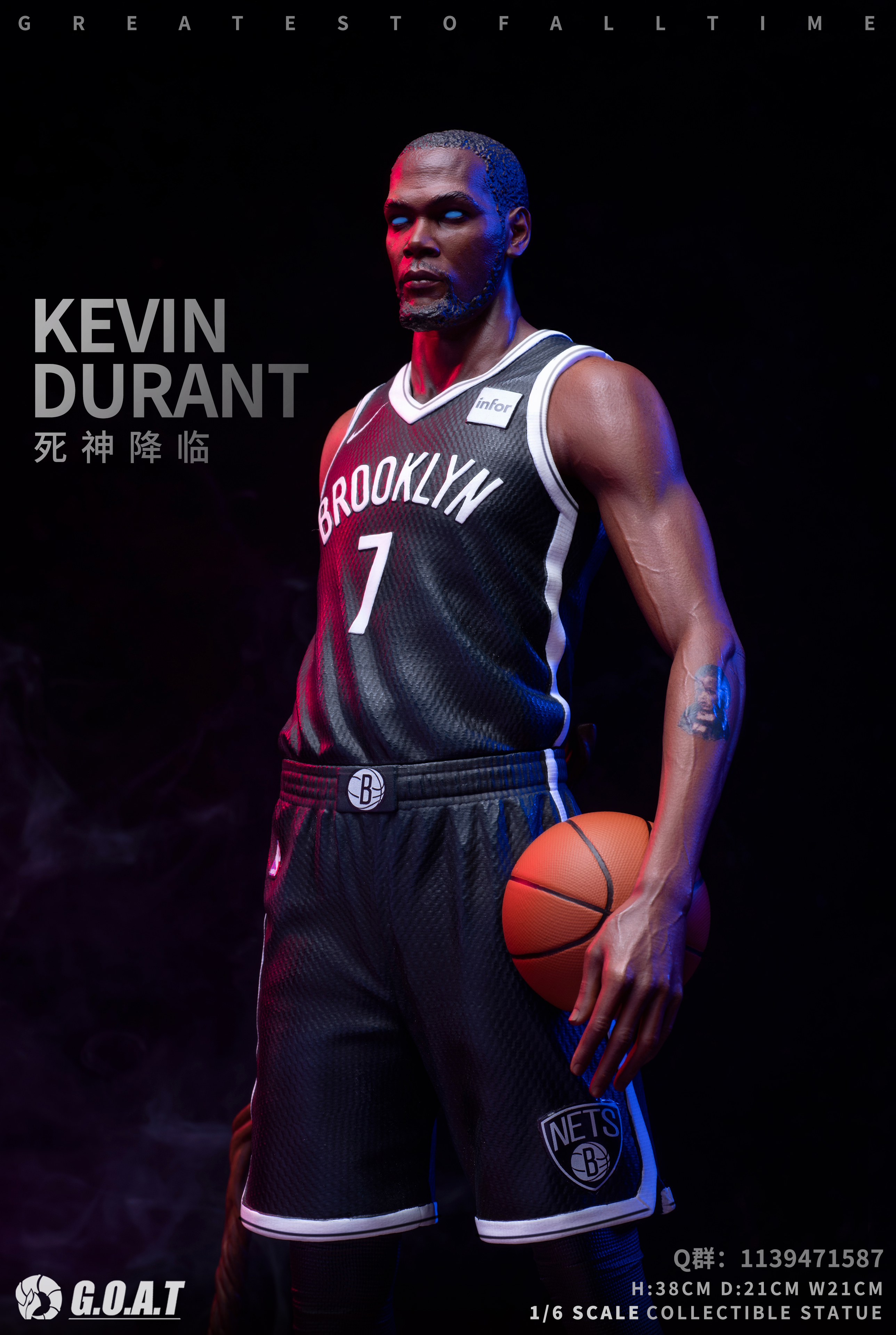 PRE-ORDER G.O.A.T Studio - NBA #002 grim Reaper Durant 1/6 Statue(GK)