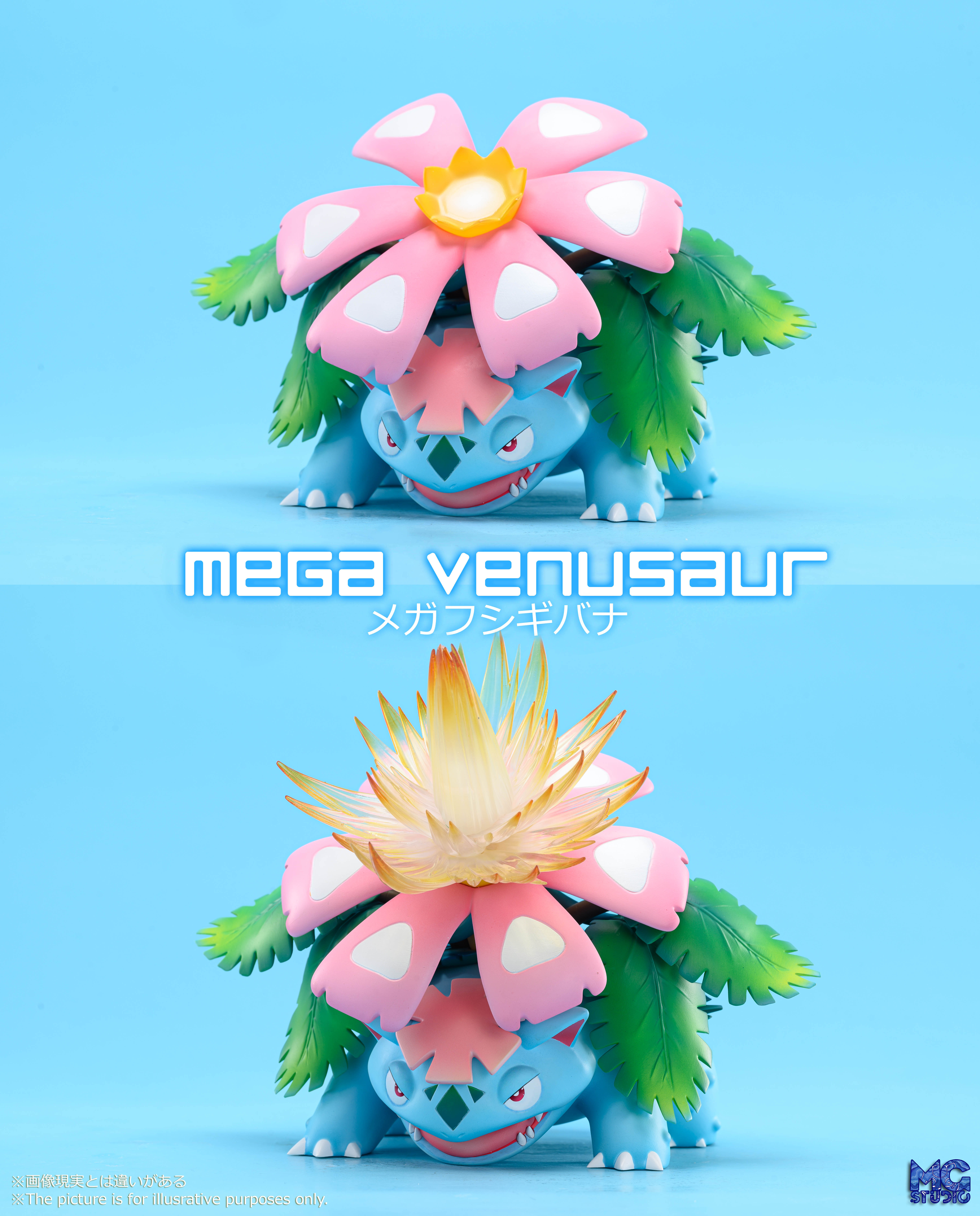 PRE-ORDER MG Studio Pokemon Scale World Zukan Mega Blastoise & Mega Venusaur 1/20 Statue (GK)