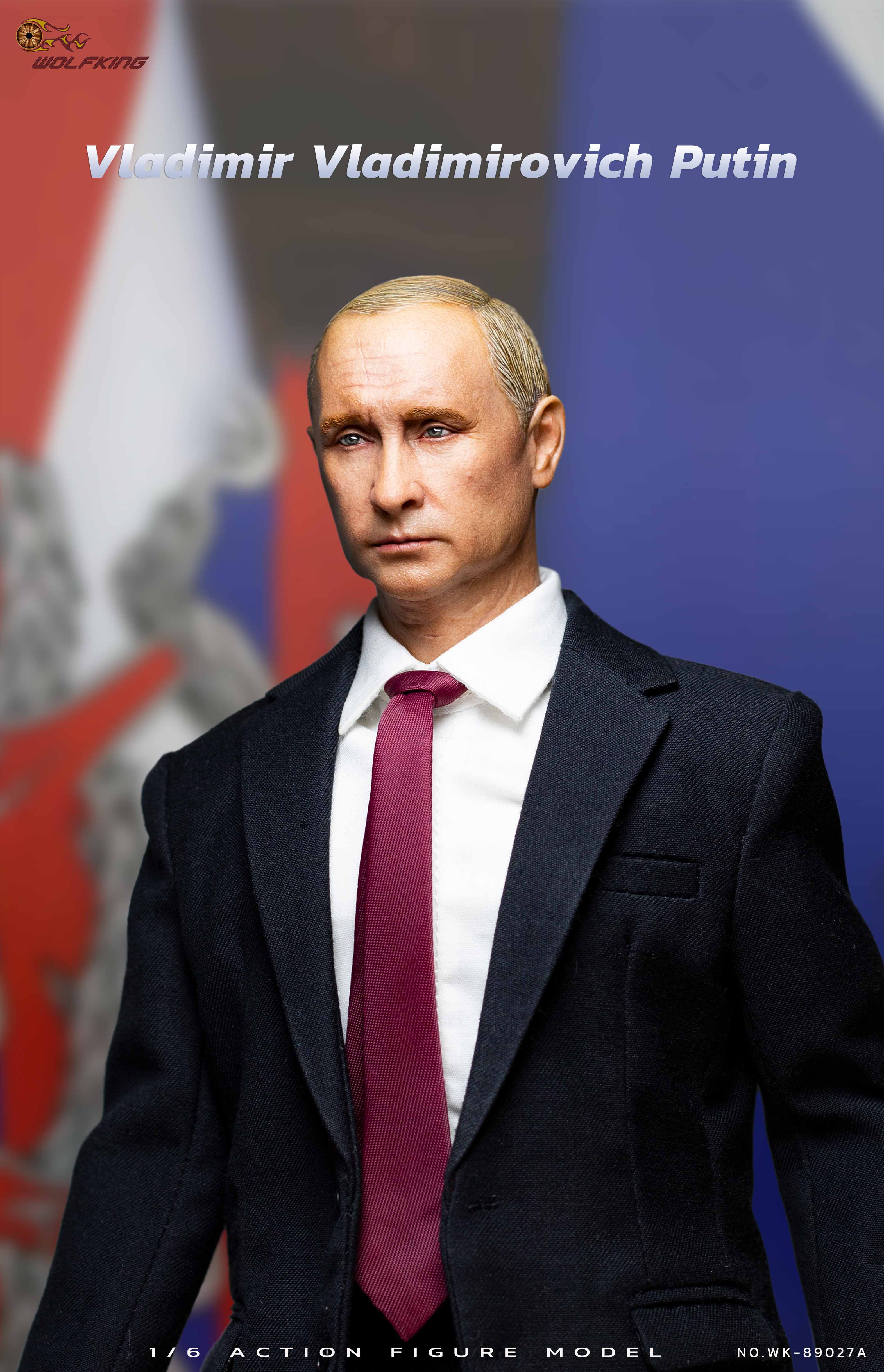 IN-STOCK WOLFKING - Iron fisted President - Vladimir Vladimirovich - Putin SUIT AND HEAD SET HEAD (WK-89027A & WK-T012B ) 1/6 Action Figure
