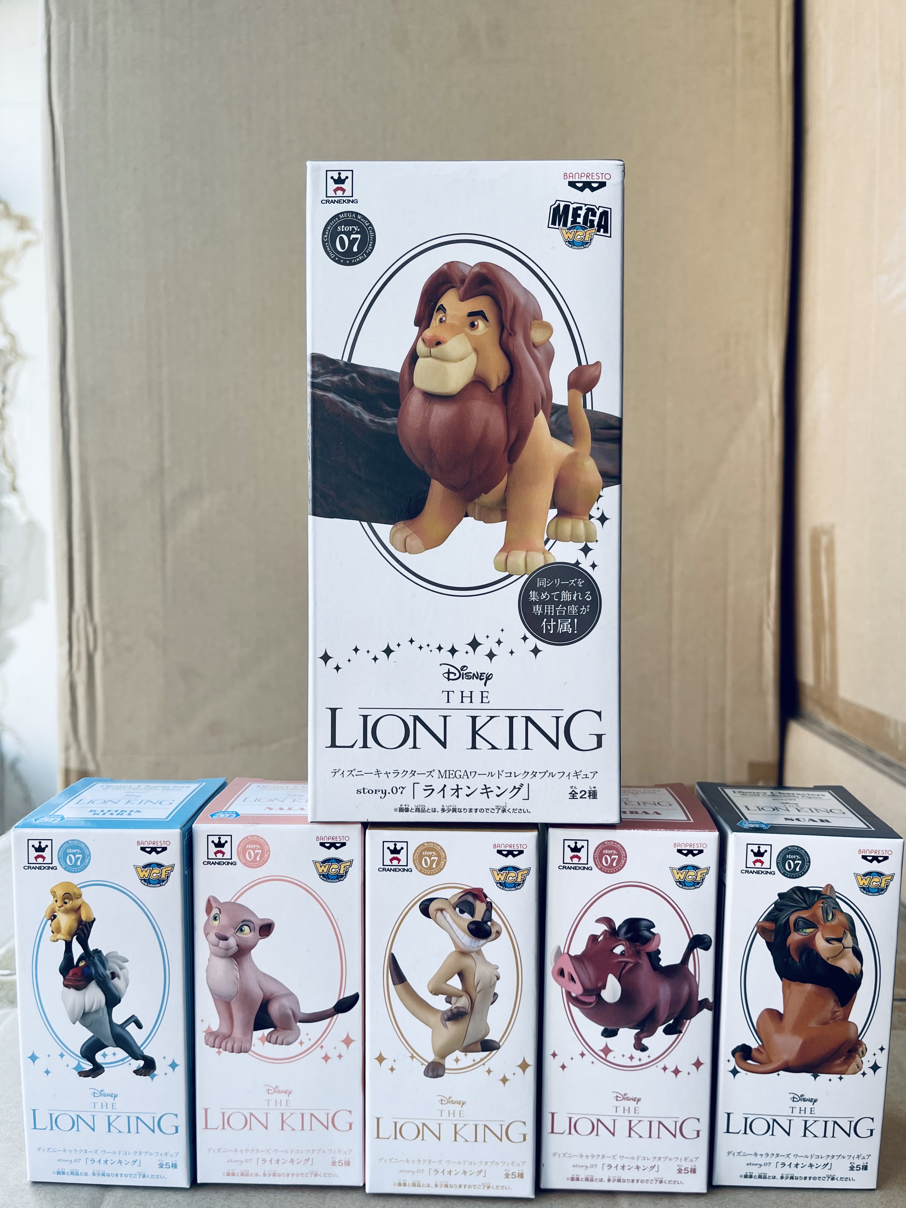 In-Stock DongGuan Style - Disney The Lion King Simba/Nala/Kion/PUMBAA/TIMON/Scar/Zazu/Rafiki WCF Scale Toy FIgure