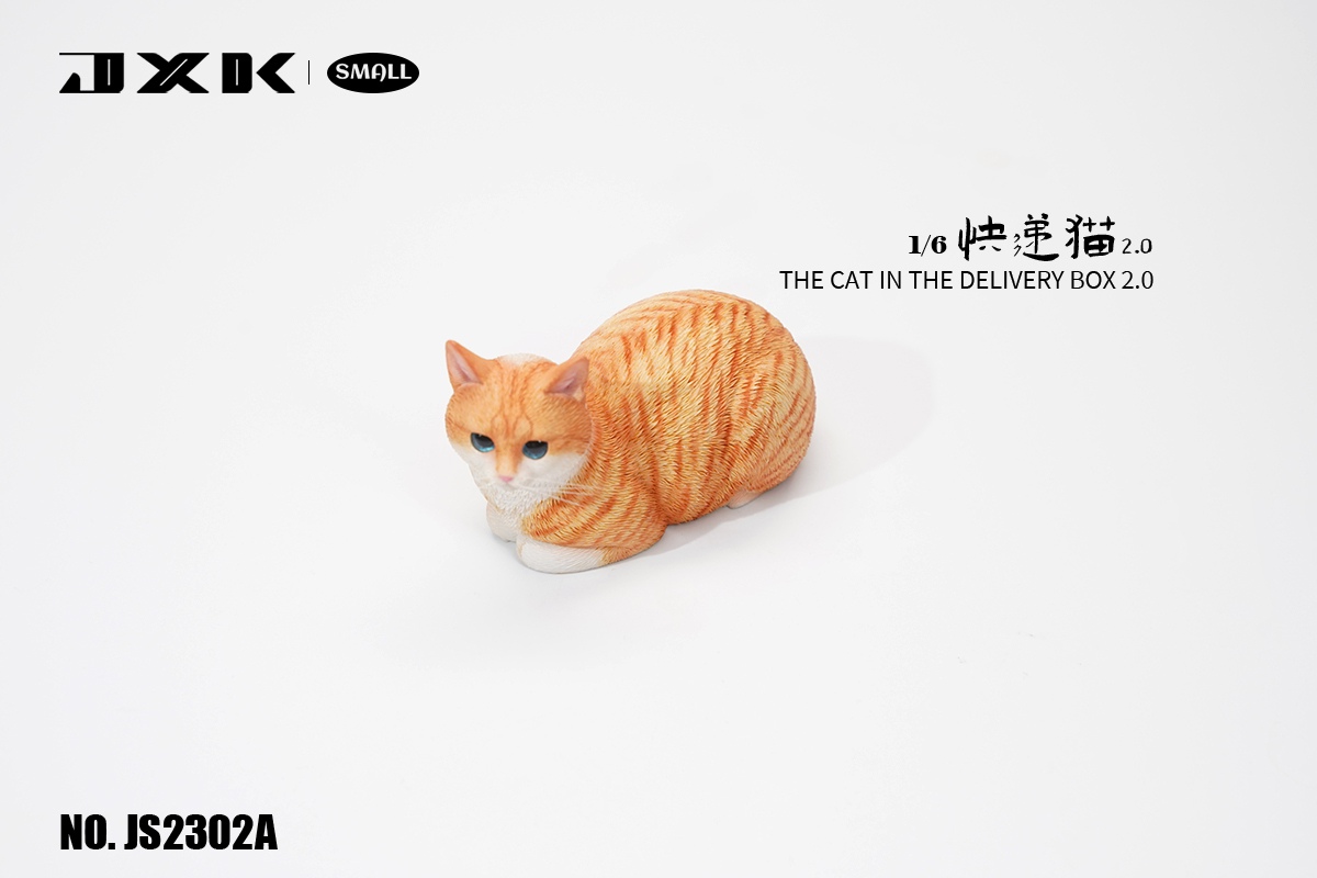 PRE-ORDER JXK small The Cat In The Delivery Box 2.0 (S2302A/B/C/D) Statue(GK) Animal decorations