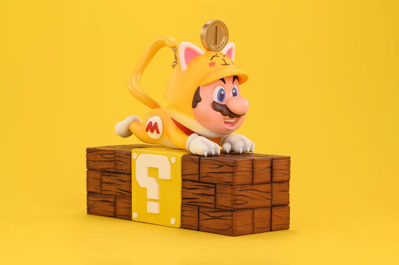 PRE-ORDER Chaoshe Studio Super Mario Bro Lucky Cat Mario Statue(GK)