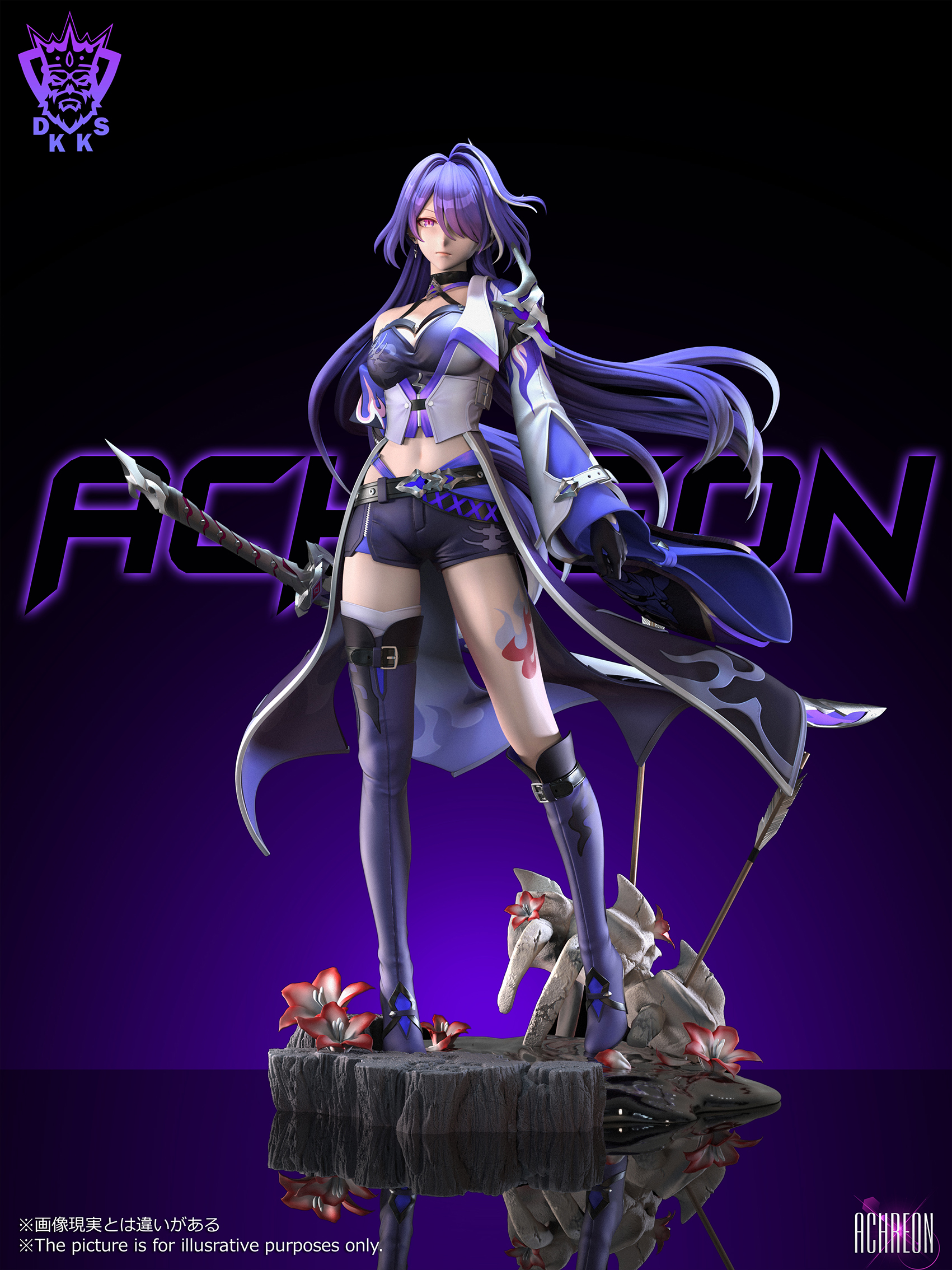 PRE-ORDR Dark King Studio - Honkai: Star Rail Acheron 1/4 & 1/6 Statue(GK)