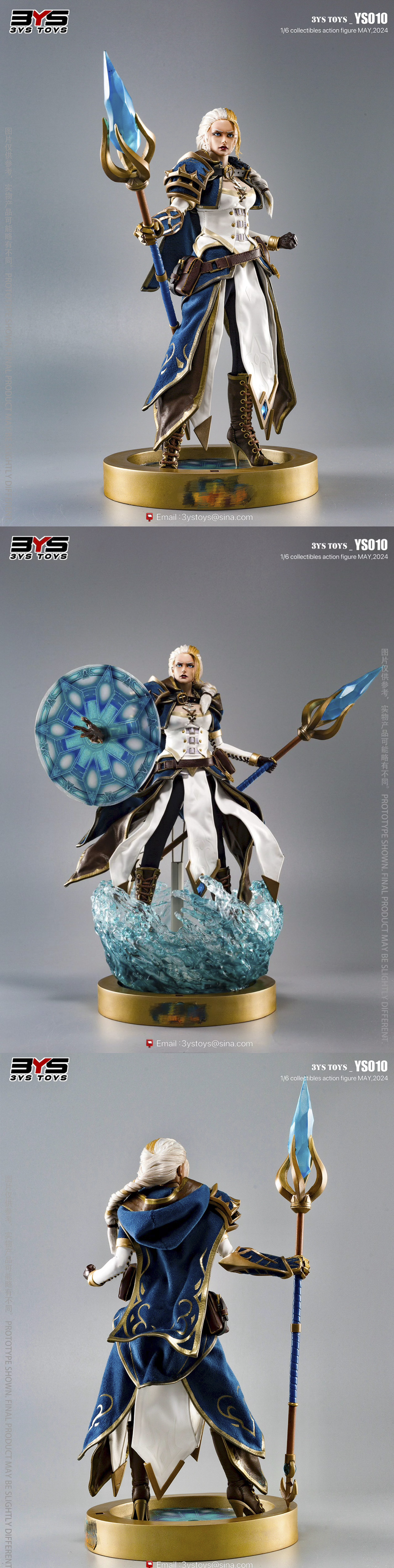3YS TOYS Studio - World of Warcraft - Movable Jaina Proudmoore with LED & NFC Chips 1/6 Statue(GK)