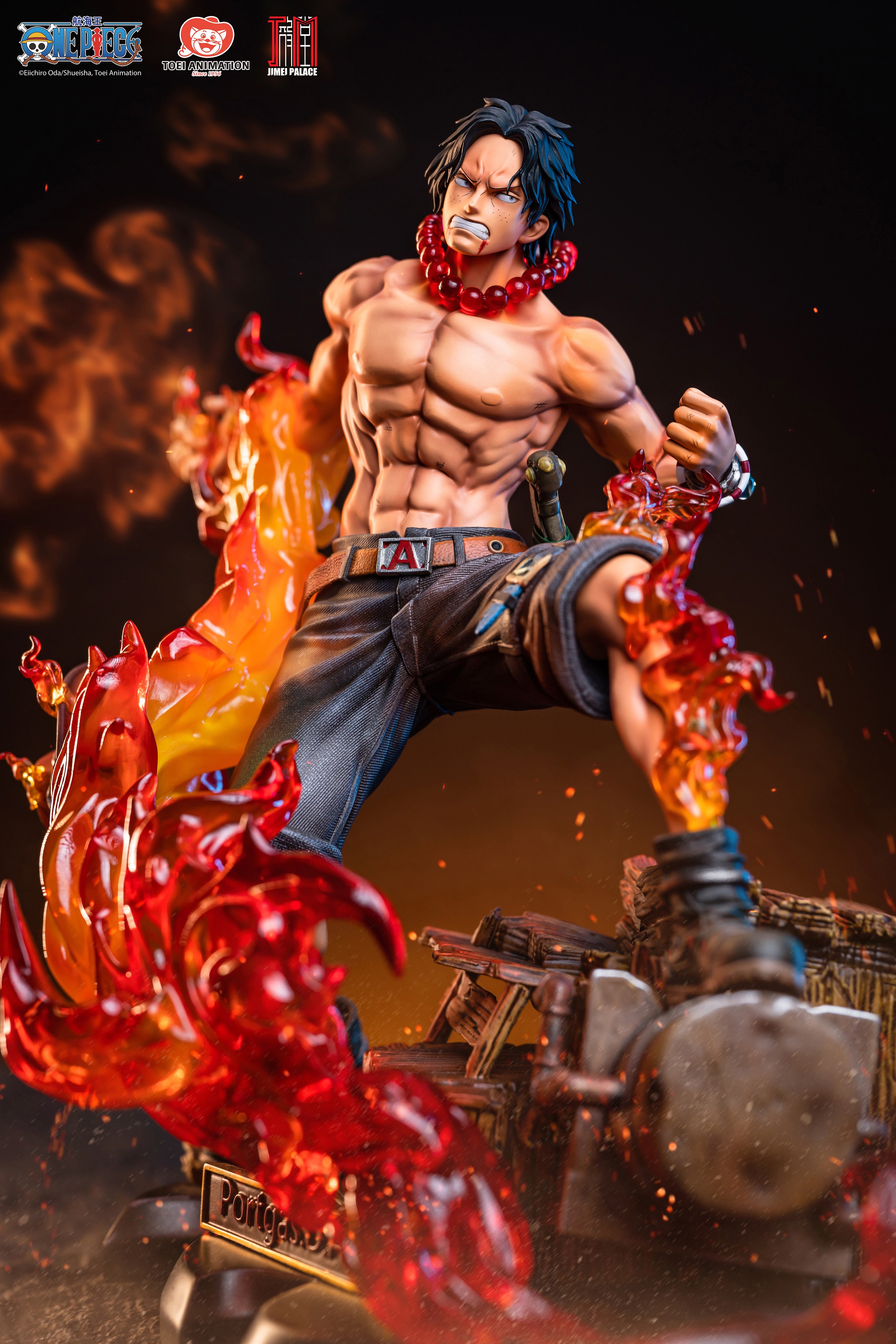 PRE-ORDER JIMEI PALACE STUDIO MINI STATUE SERIES. PORTGAS D. ACE VS MARSHALL D. TEACH (LICENSED)