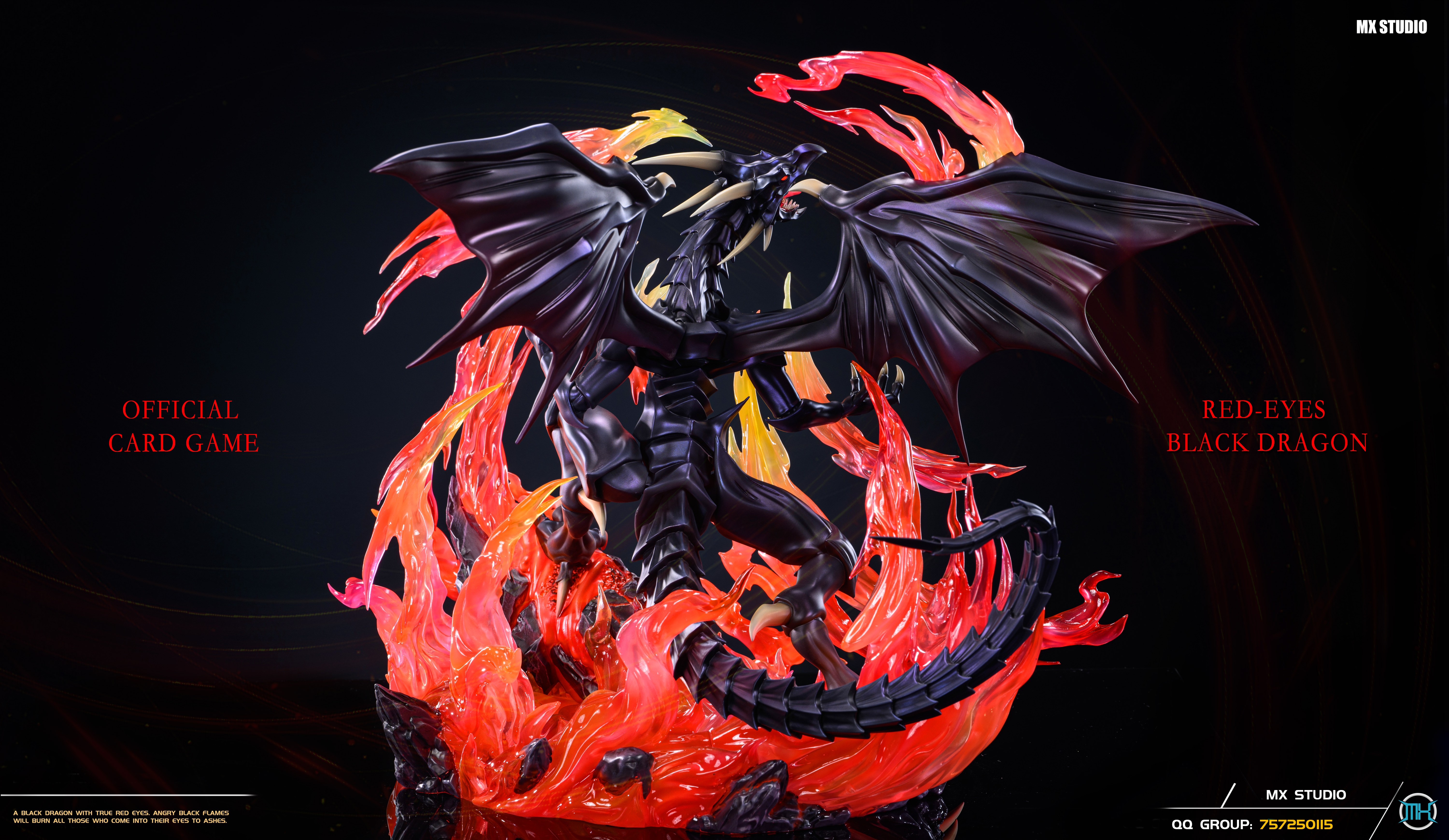 PRE-ORDER MX Studio - Duel Monsters eyes Red / Black Dragon Statue(GK)