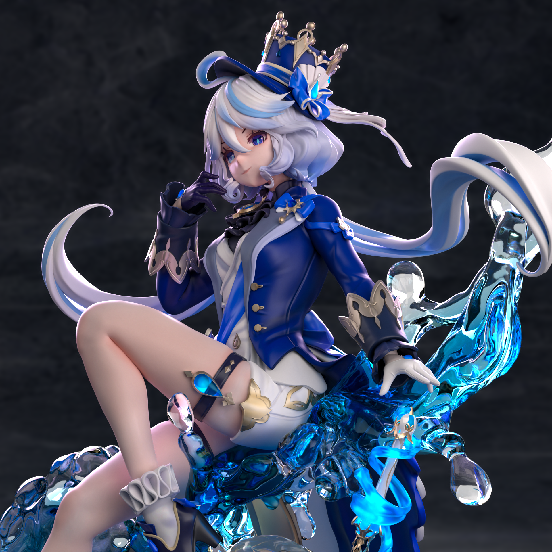 PRE-ORDER MiYin Studio - Genshin Impact Furina 1/6 Statue(GK) (Adult 18+)