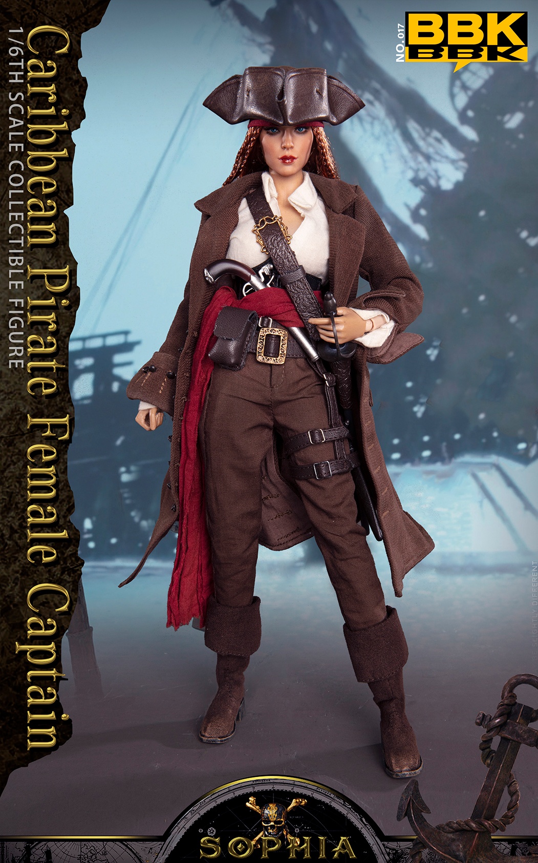 PRE-ORDER BBK Studio Pirates of the Caribbean Female Captain Sophia BBK017 1/6 Action Figure