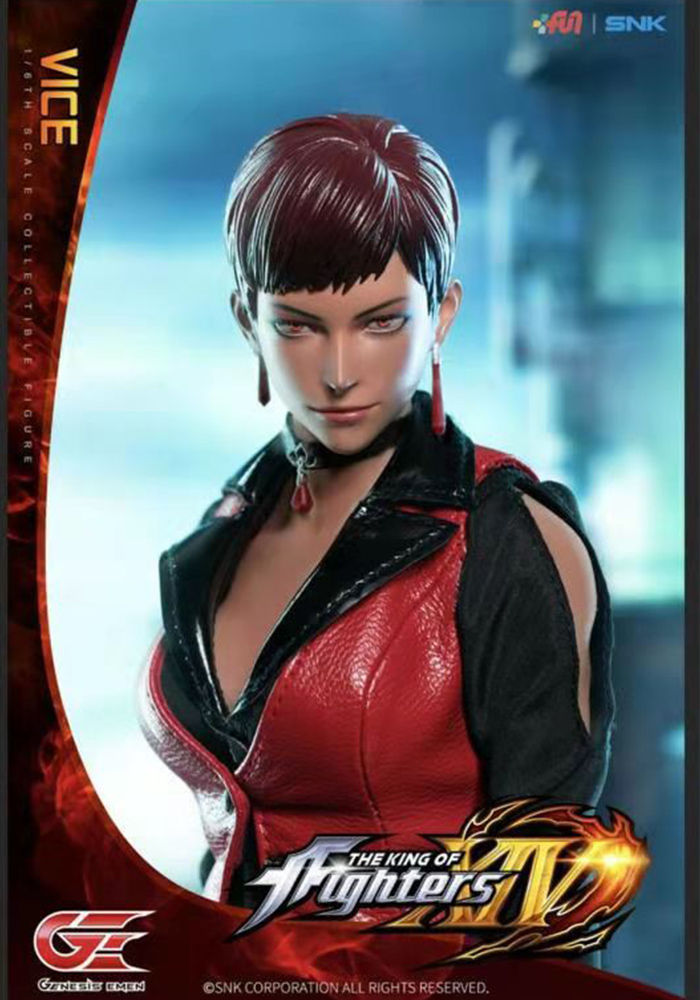 In Stock 1/6 Genesis Emen Vice The Kings of Fighters XIV KOF-V01 Female Figure Toy Action Female Soldier Doll