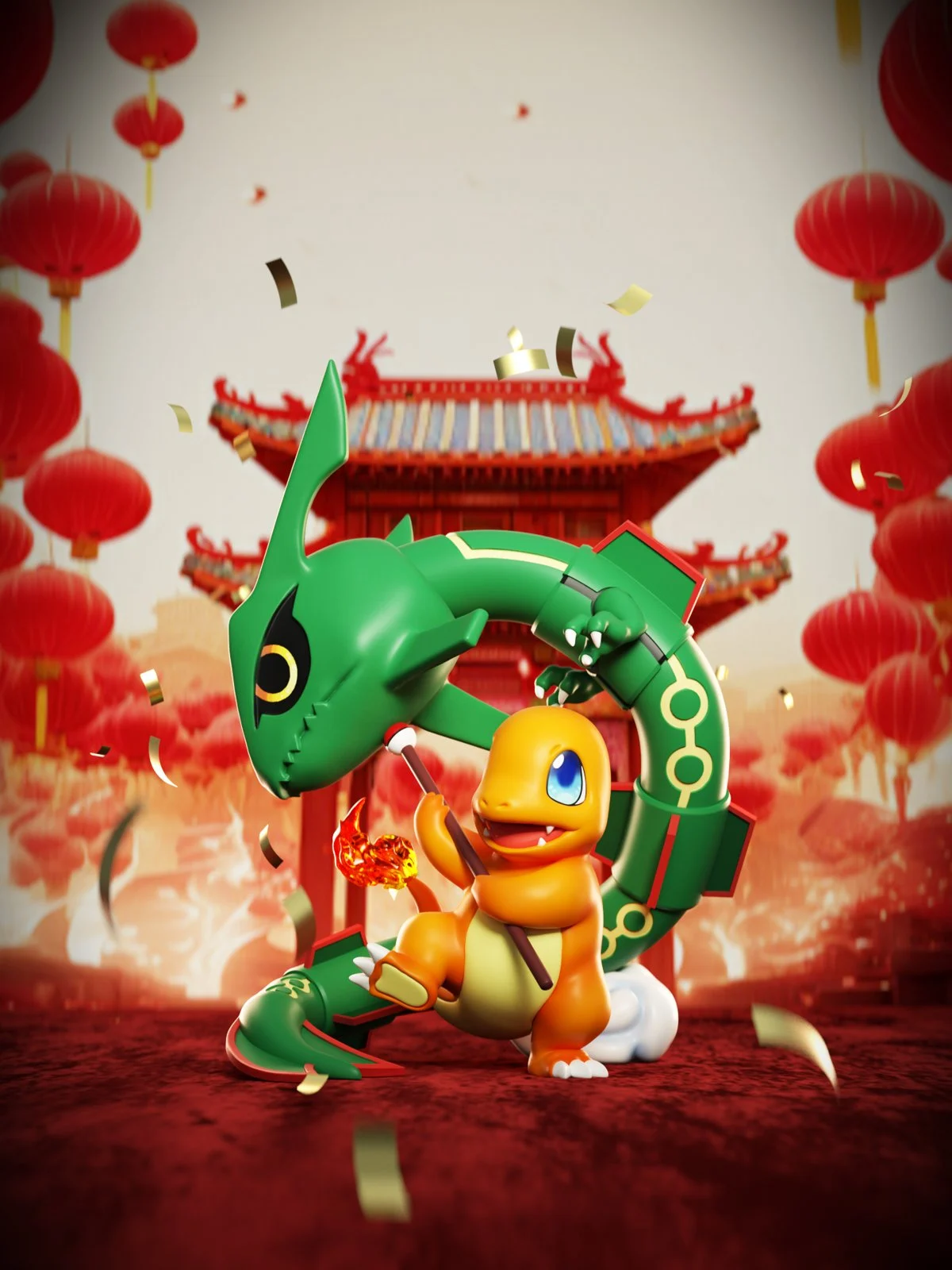PRE-ORDER XiaoDuanJiang Studio - Pokemon - Dragon Dance Charmander Statue(GK)