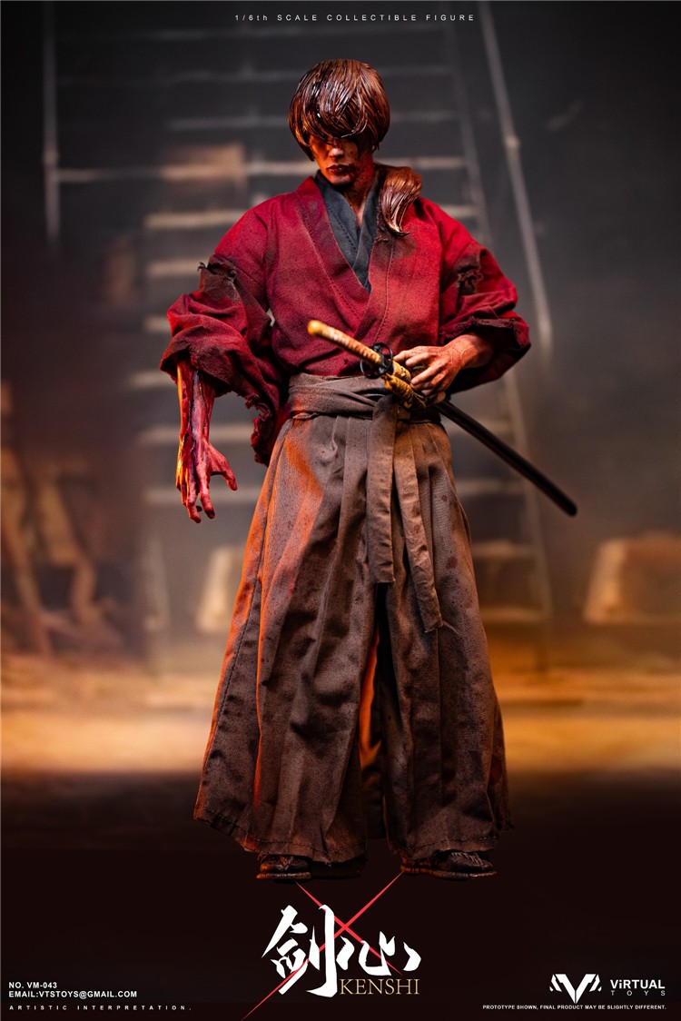 【IN STOCK】VTSTOYS VM-043B Kenshi Final Battle version 1/6 Scale Action Figure