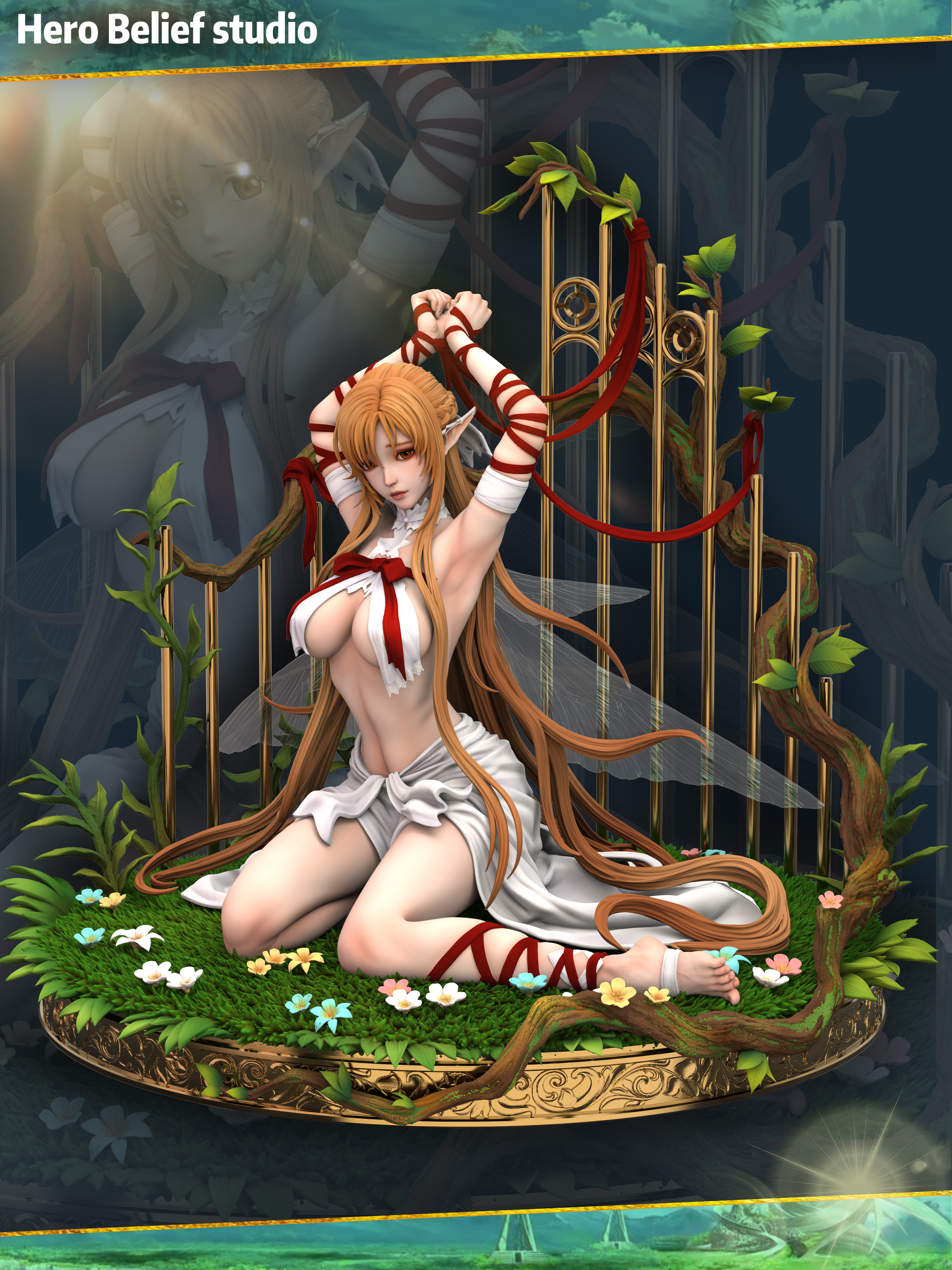 HERO BELIEF Studio - Sword Art Online Asuna Birdcage 1/4 Statue(GK) (Adult 18+)