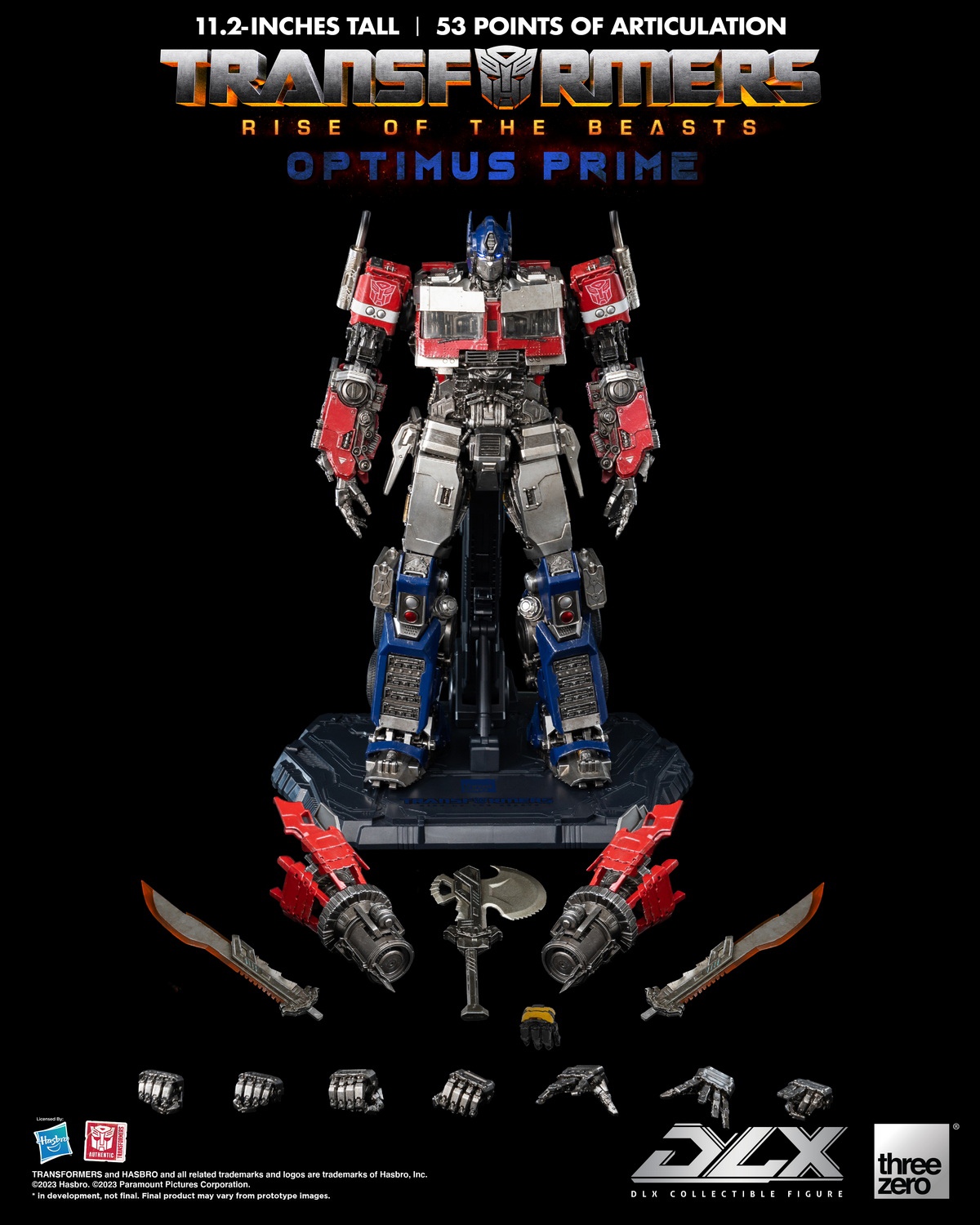 PRE-ORDER ThreeZero Transformers DLX Optimus Prime Prime (3Z04320W0 ) Action Figure