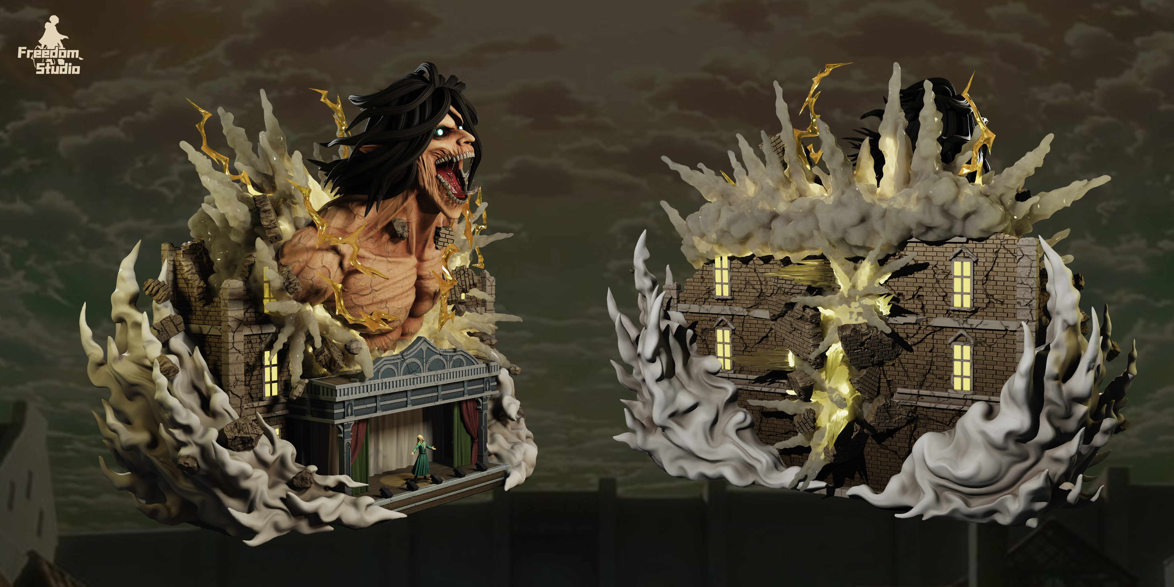 PRE-ORDER Freedom Studio - Attack on Titan Eren Yeager Statue(GK)