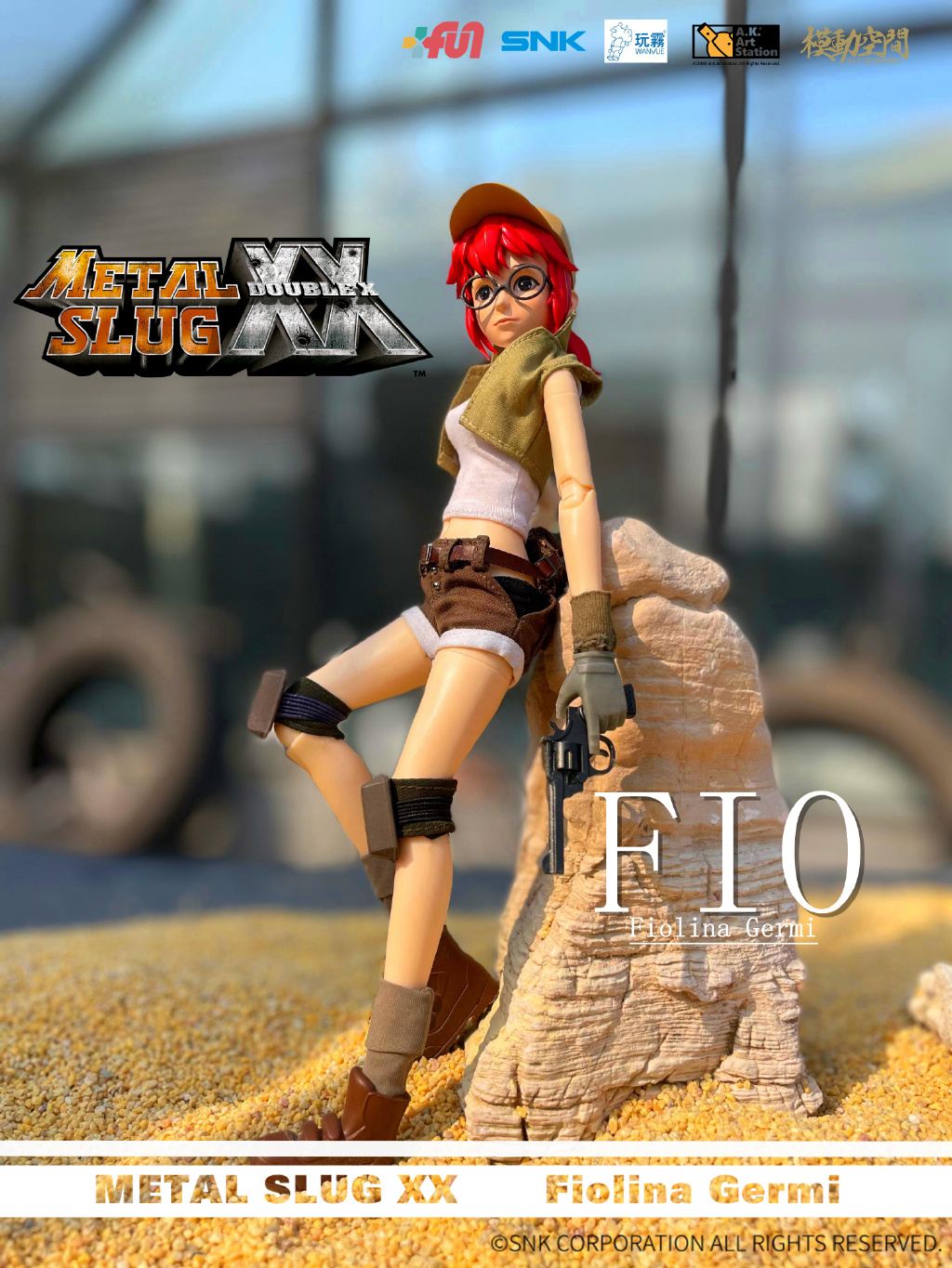 【Pre-order】SNK Genuine License METAL SLUG XX 1/6 FIO Red hair Eri blonde Movable doll