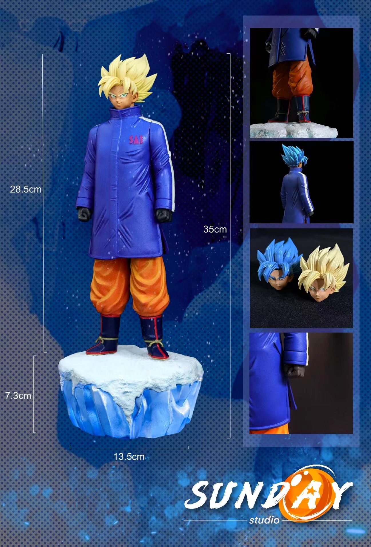 PRE-ORDER Sunday Studio Dragon Ball Son Goku Ice and Snow Winter Clothes 1/6 Statue(GK)