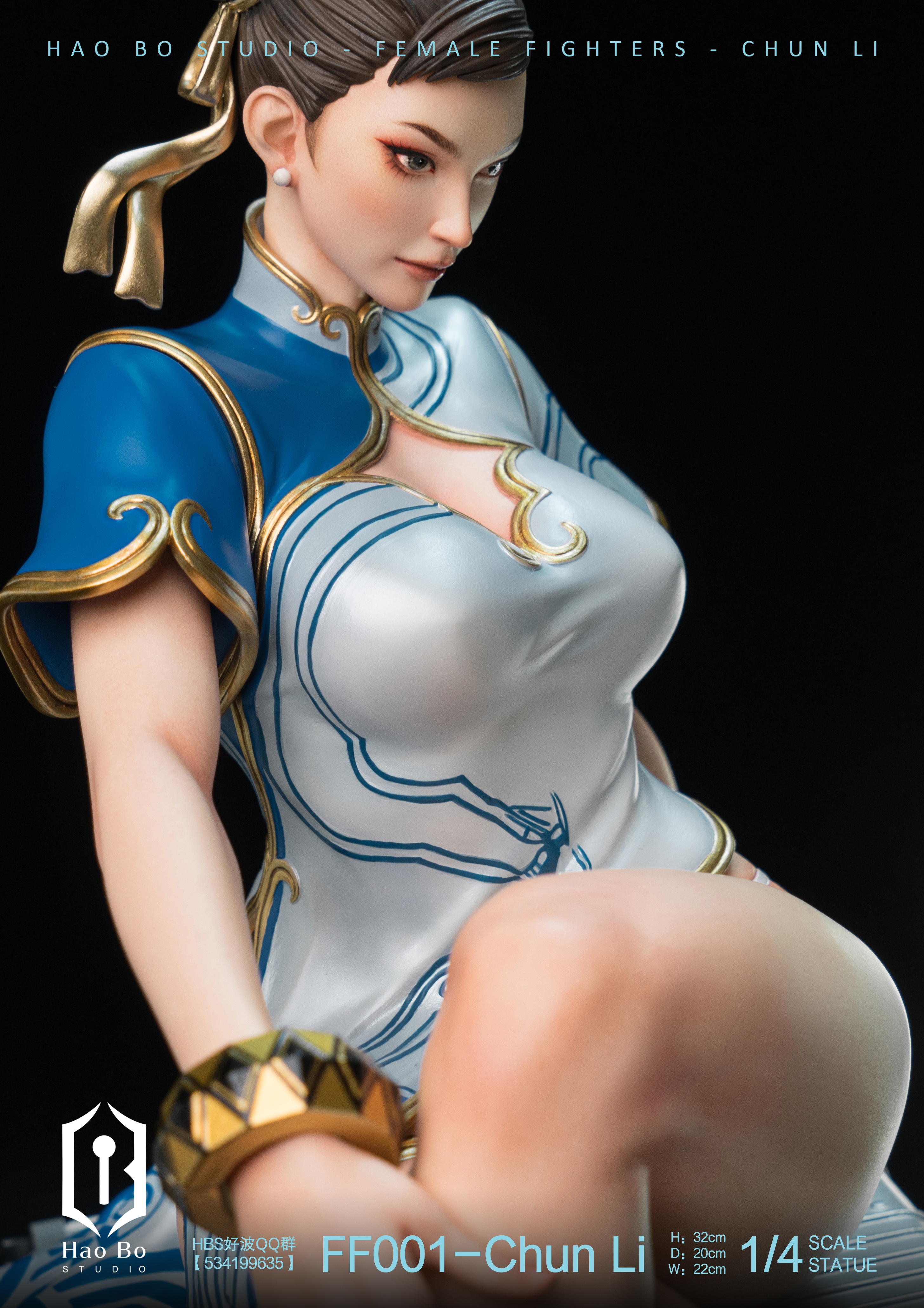 PRE-ORDER HAO BO Studio - Street Fighter II: The World Warrior Chun-Li 1/4 Statue(GK) (Adult 18+)