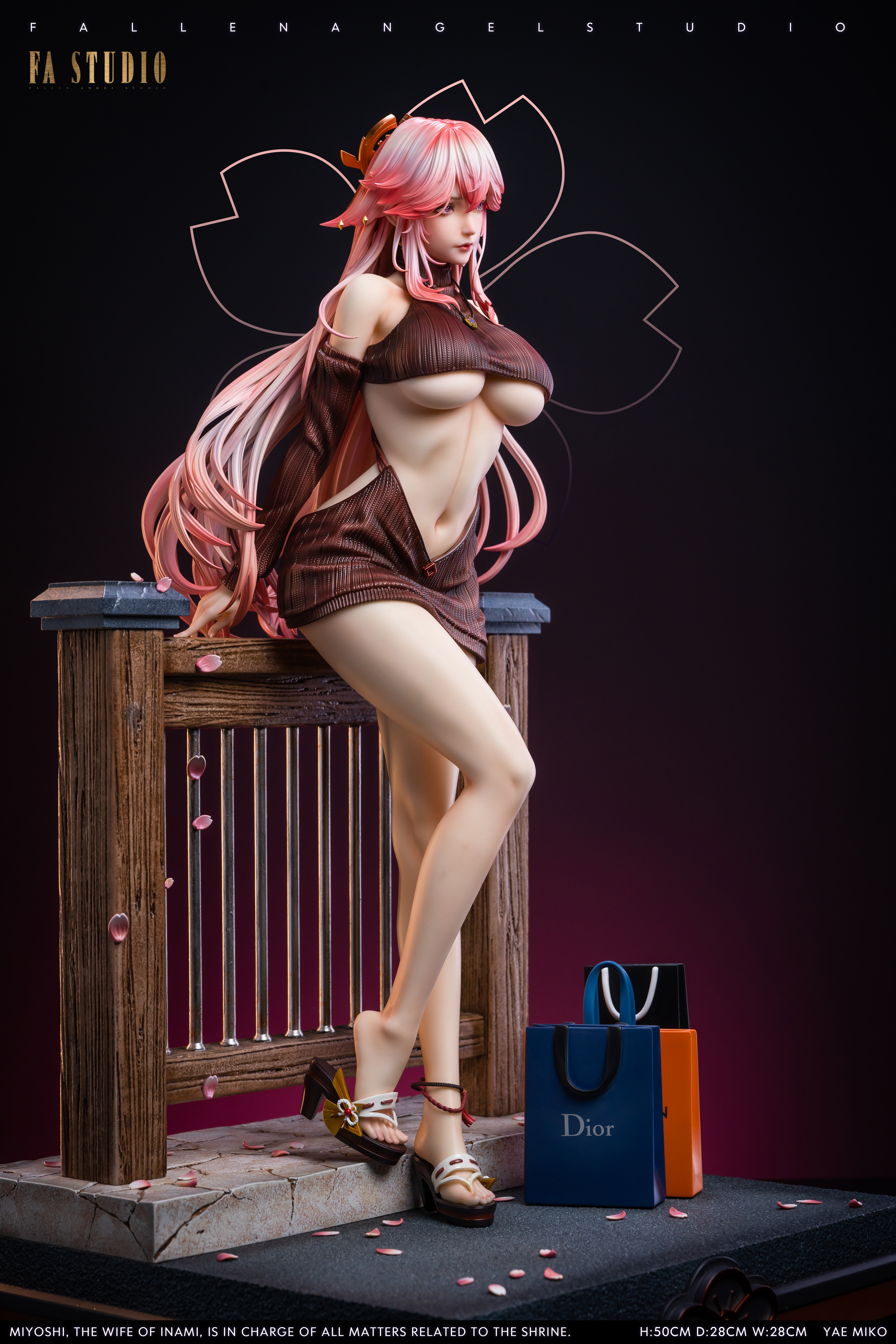 PRE-ORDER Fallen Angel Studio Genshin Impact Casual Ver Yae Miko 1/4 Scale Statue(GK) (Adult 18+)