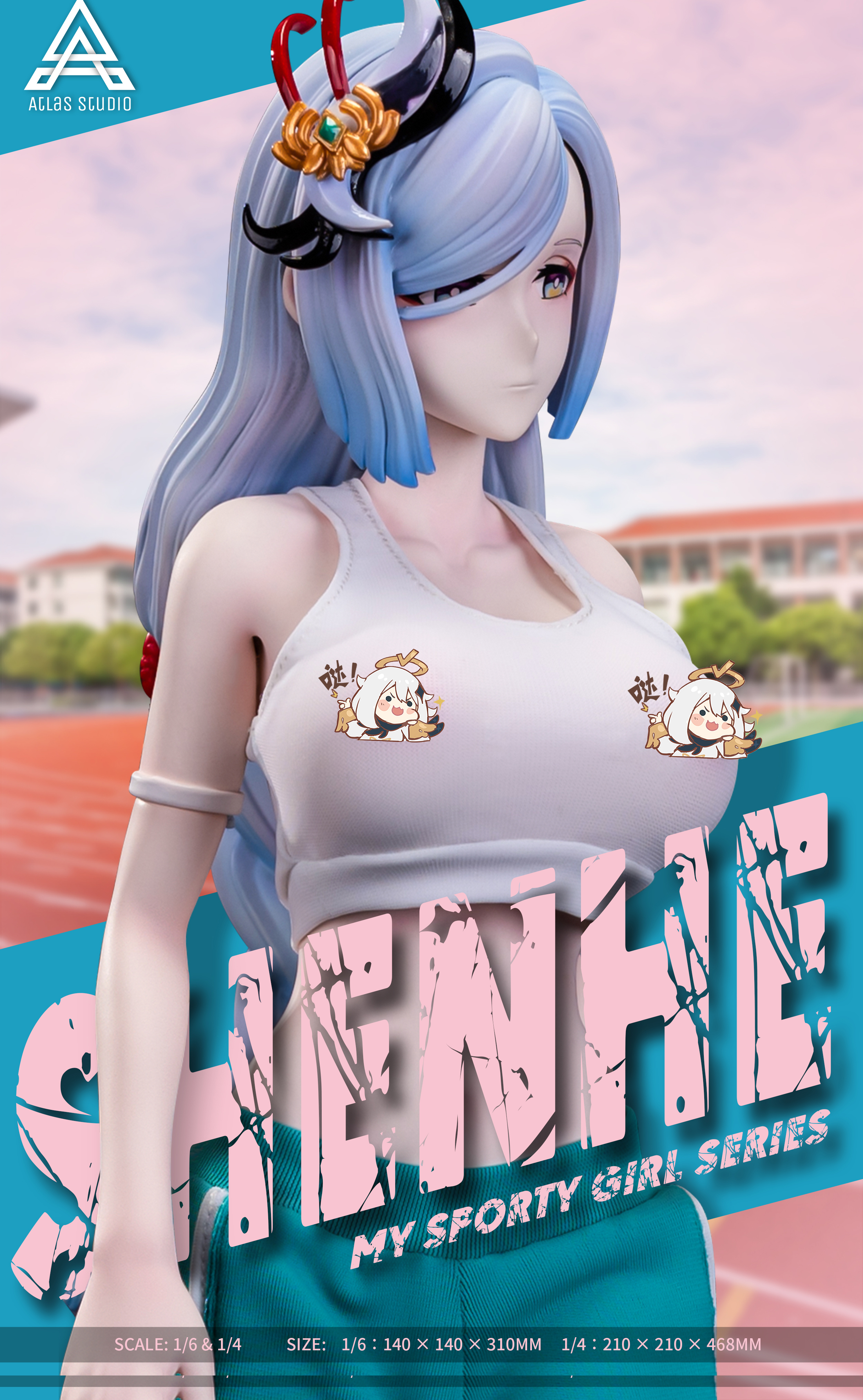 PRE-ORDER Atlas Studio - Genshin Impact Statue – Sport Girl Series Shenhe – 1/6 & 1/4 Scale Statue(GK)(Adult 18+)