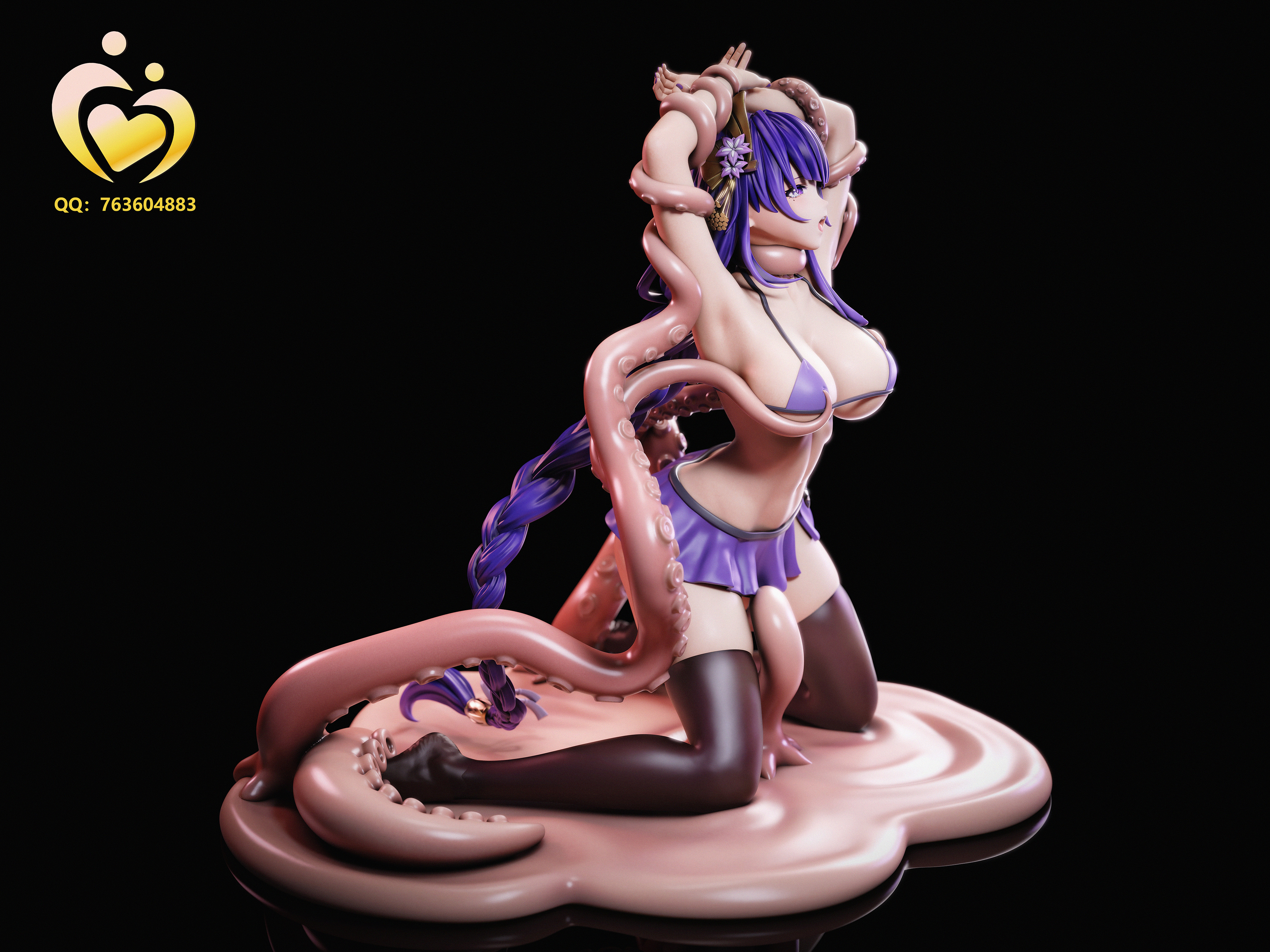 PRE-ORDER II Studio - Genshin Impact Tentacle Series Resonance Series First Release Raiden Shogun 1/4 & 1/6 Statue(GK) (Adult 18+)