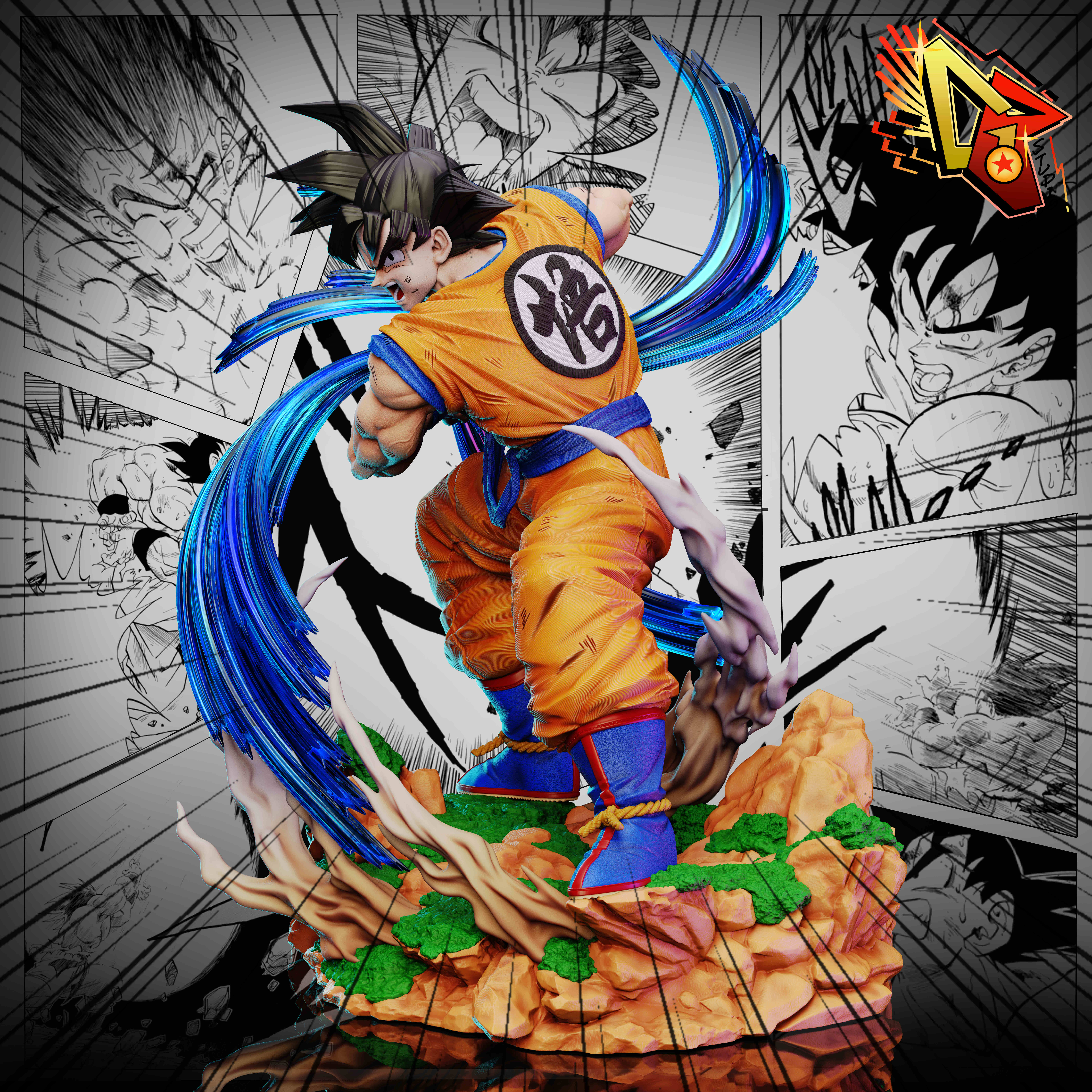 PRE-ORDER DOD Studio & DB Studio - Dragon Ball Kame Hame Ha 1/6 Statue(GK)