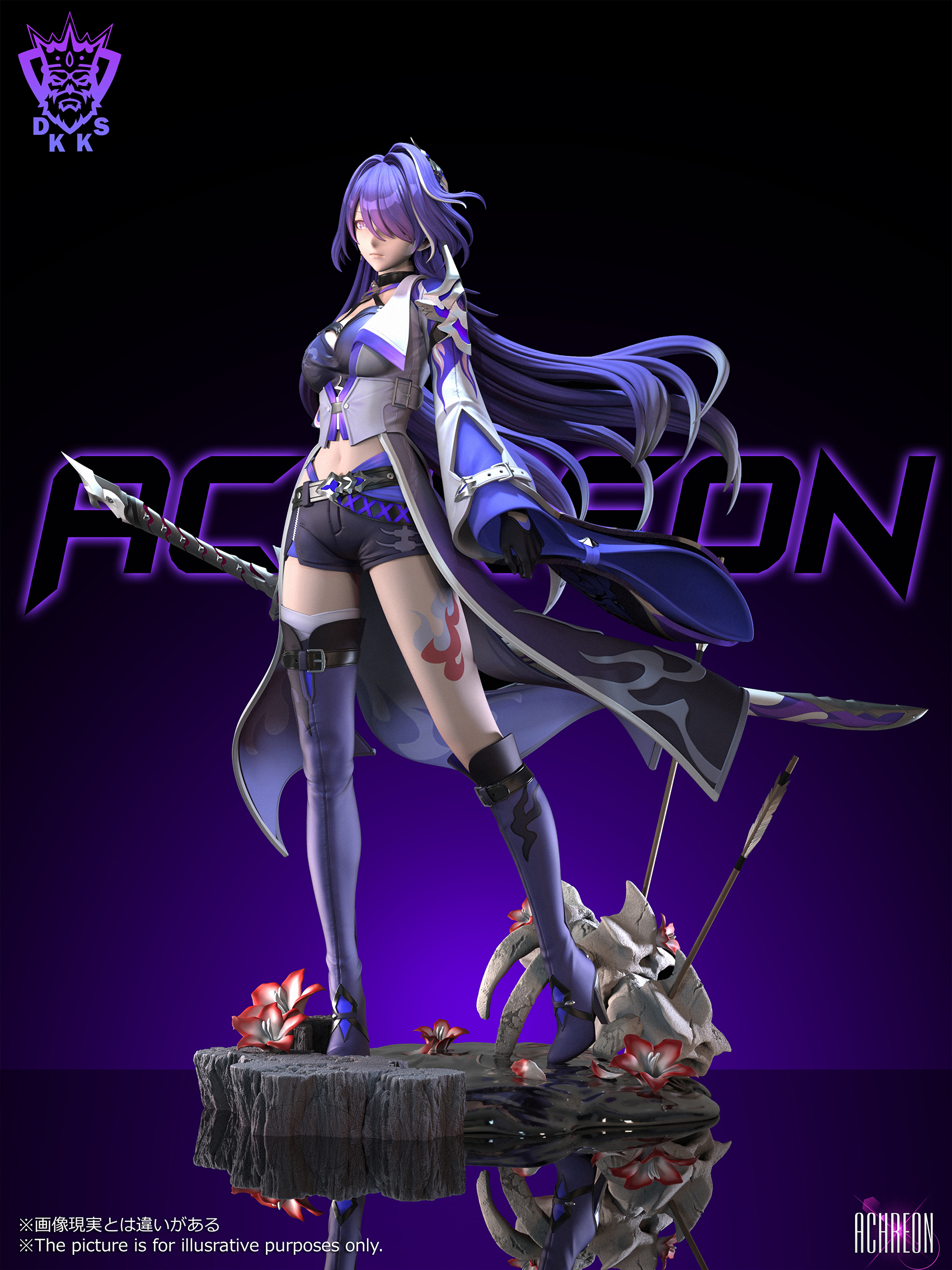 PRE-ORDR Dark King Studio - Honkai: Star Rail Acheron 1/4 & 1/6 Statue(GK)
