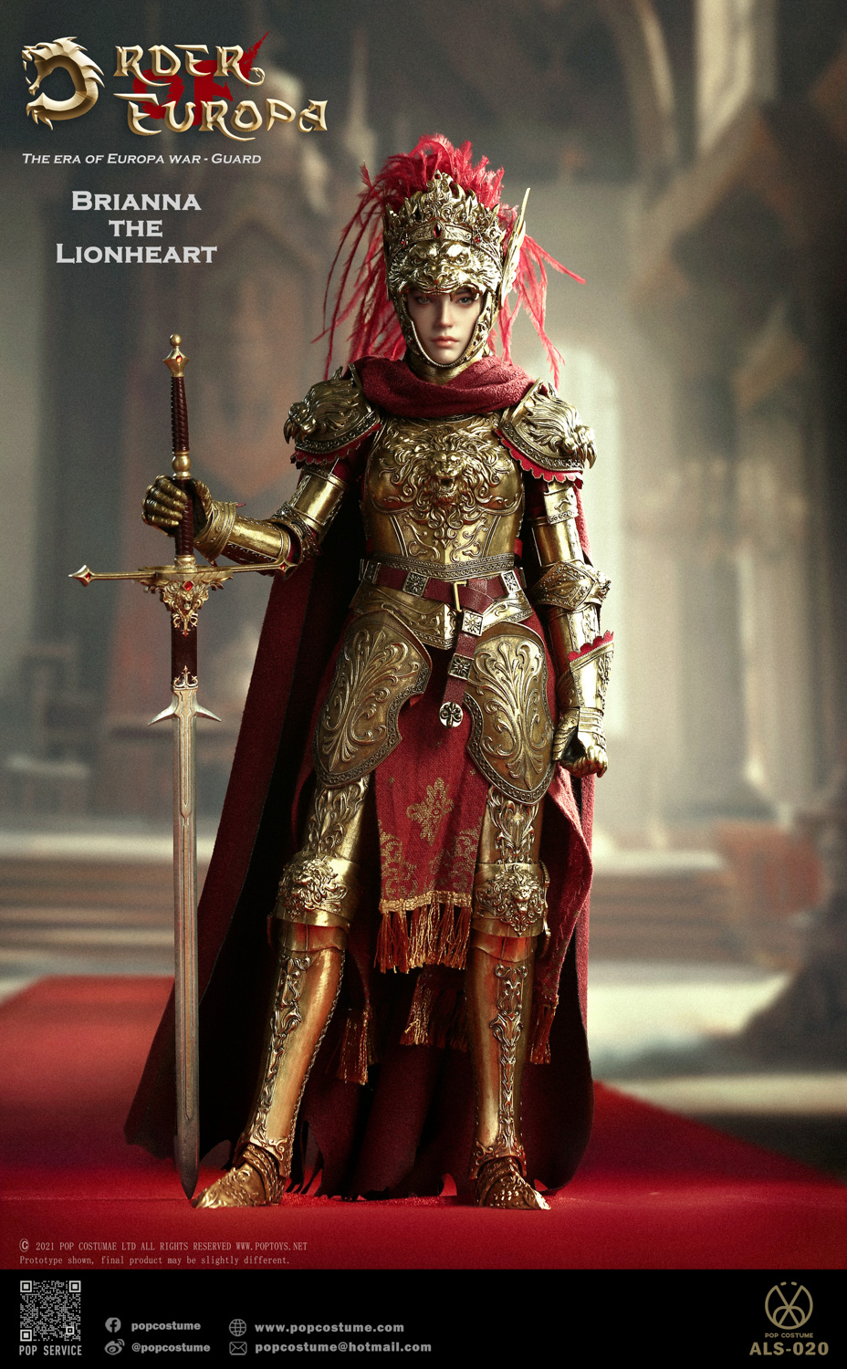 PRE-ORDER POP COSTUME THE ERA OF EUROPA WAR ALS-020&ALS-021 1/6 Action Figure
