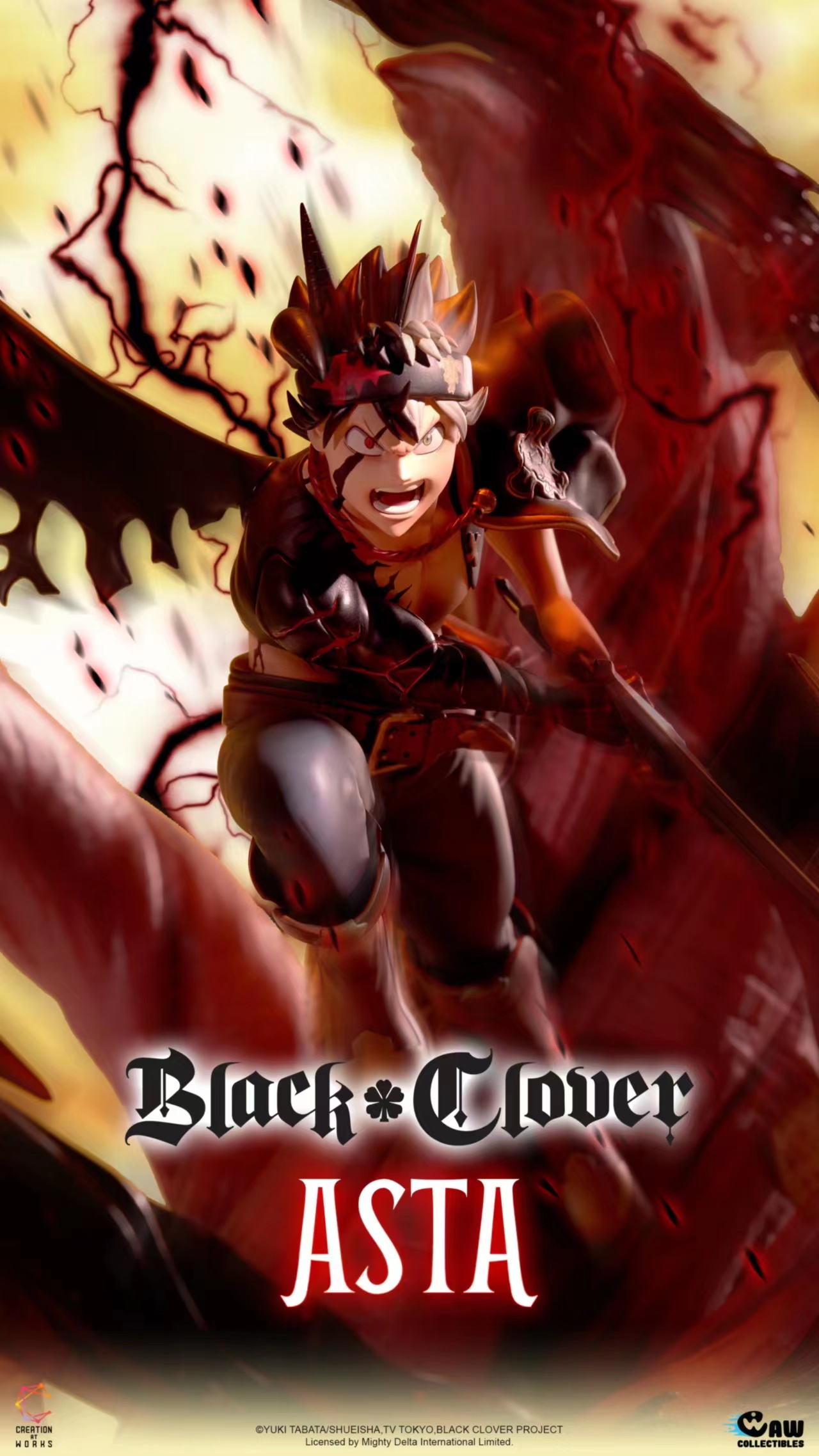 PRE-ORDER Creation at works Studio CAW Black Clover ASTA (CAW004) 1/6 Scale Statue(GK)