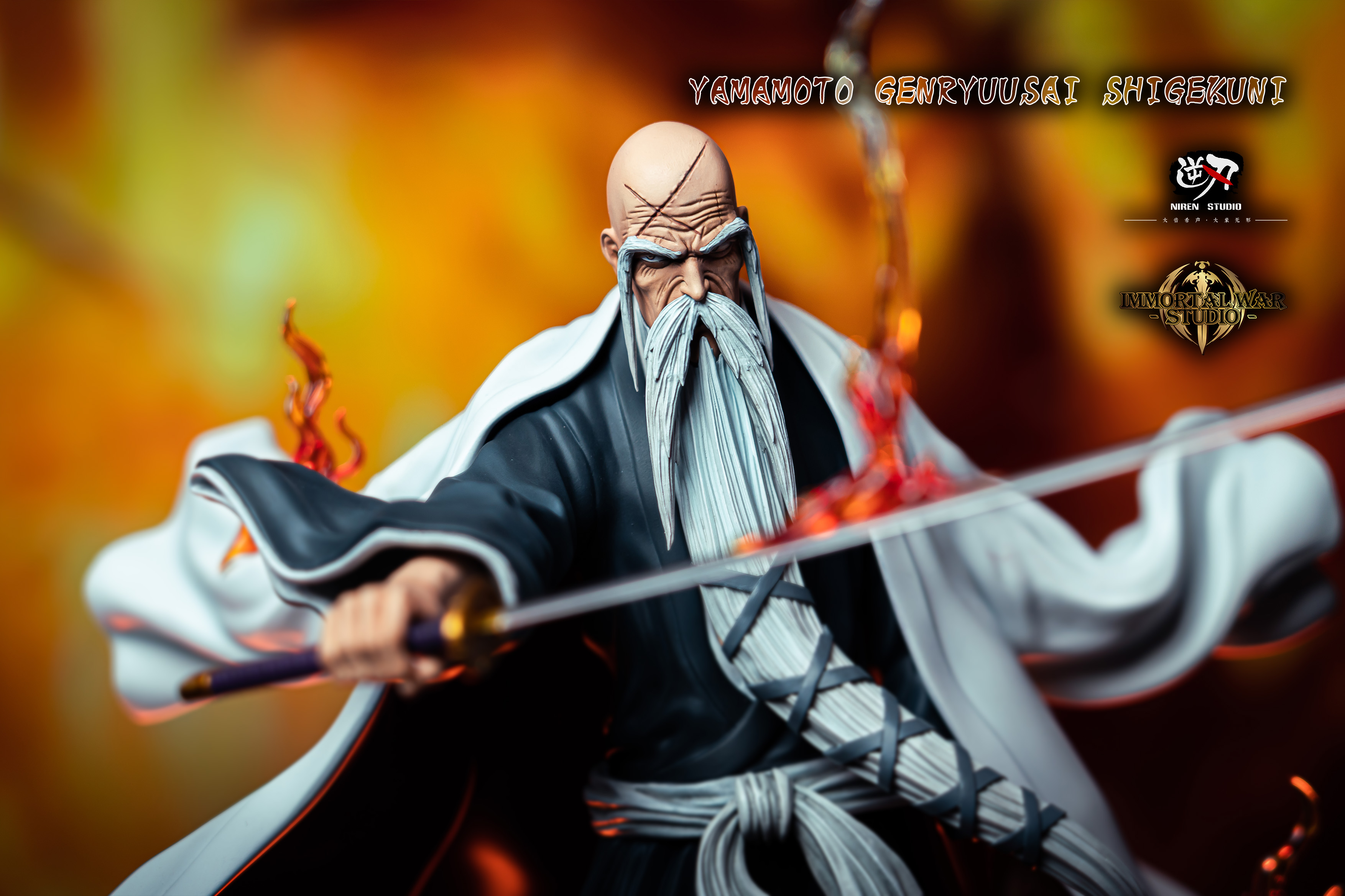 PRE-ORDER Ni Ren Studio & I.W Studio - BLEACH Genryusai Shigekuni Yamamoto 1/6 Statue(GK)
