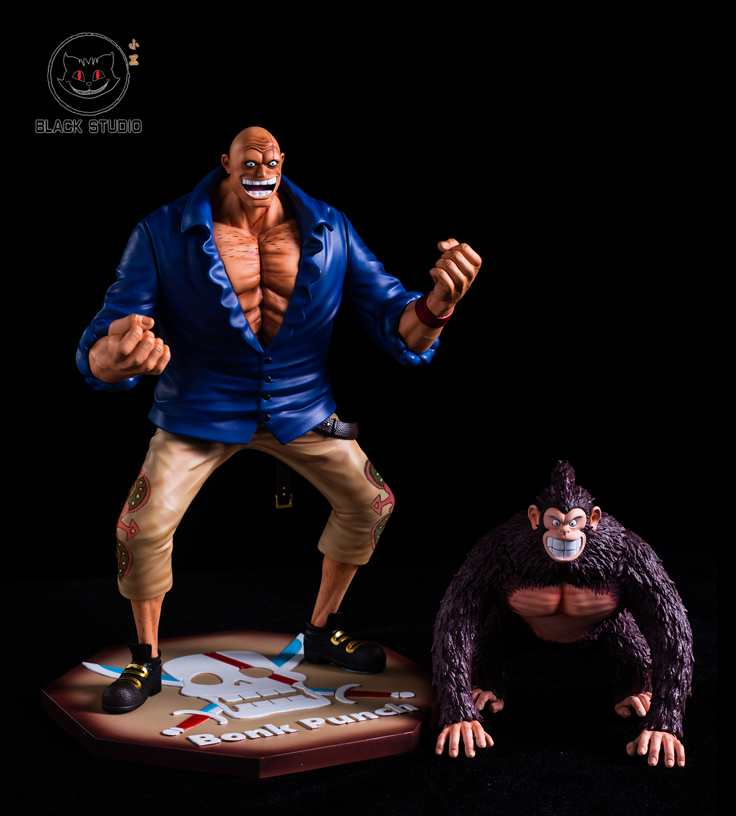 PRE-ORDER Black studio One Piece Red Hair Group 2.0 Bonk Punch & Rockstar & Monster Statue(GK)