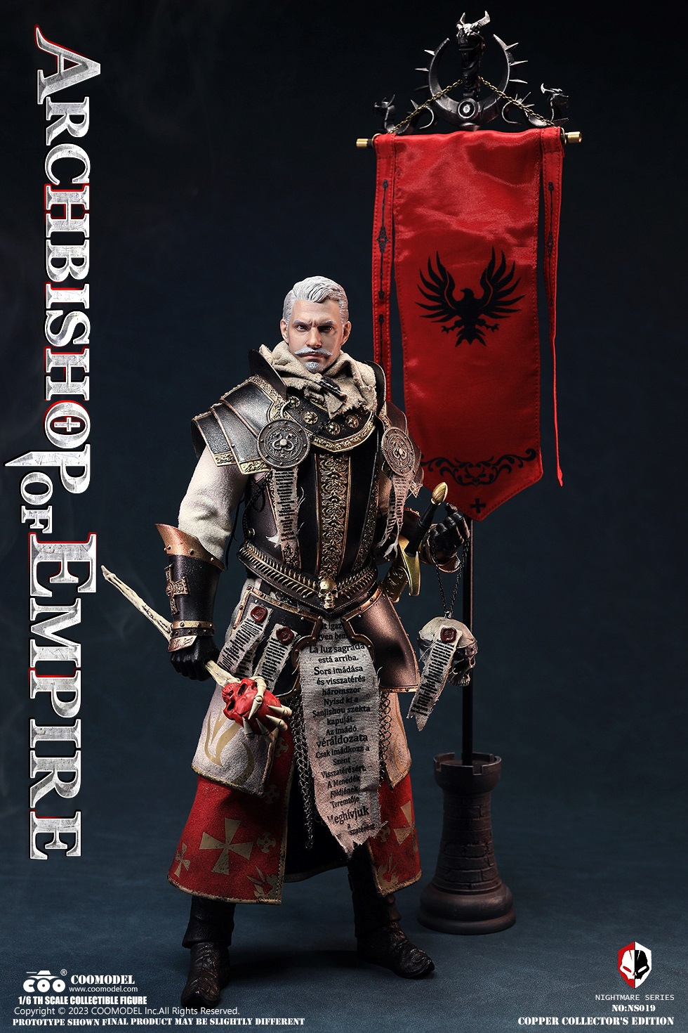 PRE-ORDER COOMODEL - NIGHTMARE SERIES - ARCHBISHOP OF EMPIRE (EXCLUSIVE COPPER VERSION) NS019 1/6 Action Figure